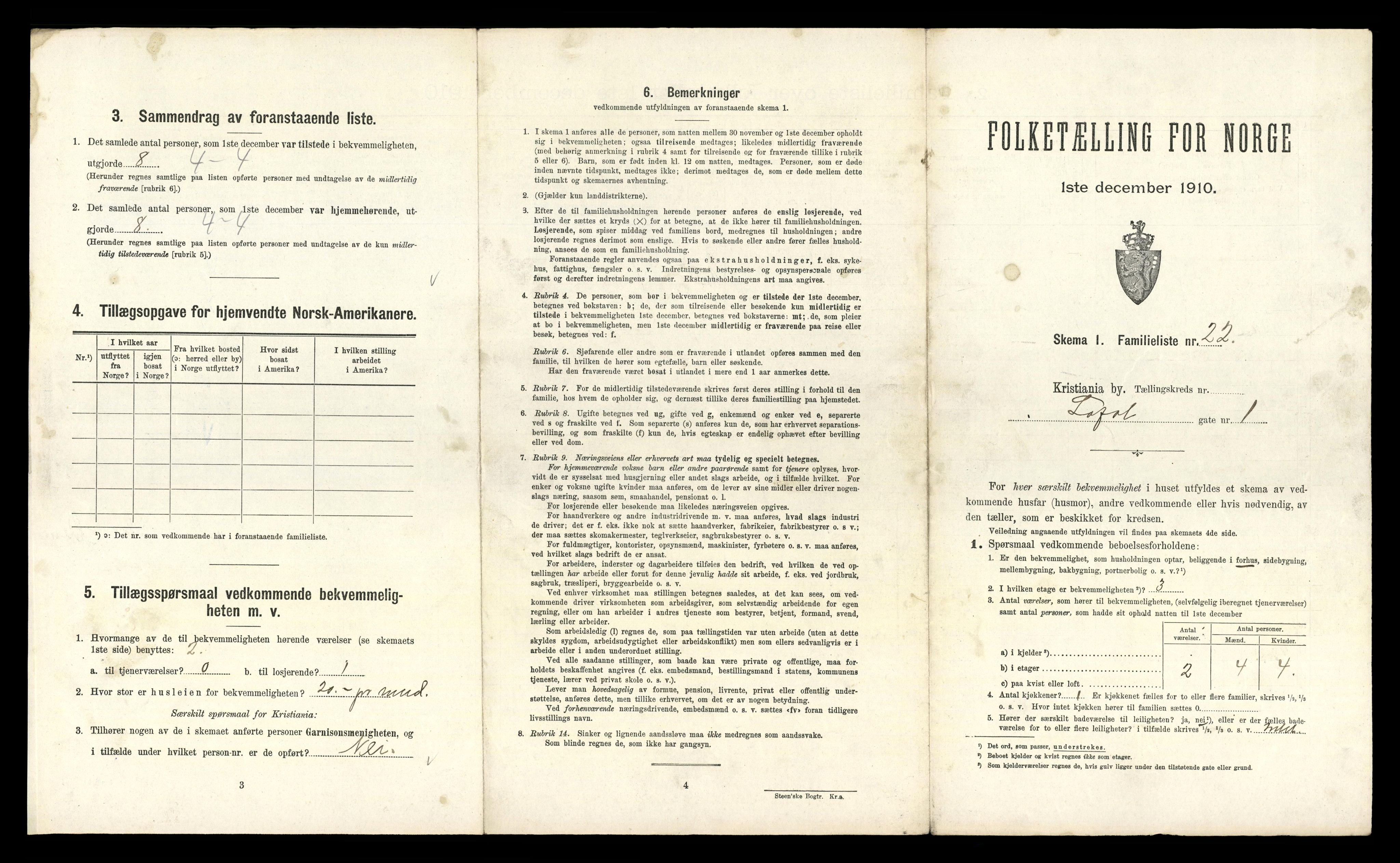 RA, 1910 census for Kristiania, 1910, p. 56913