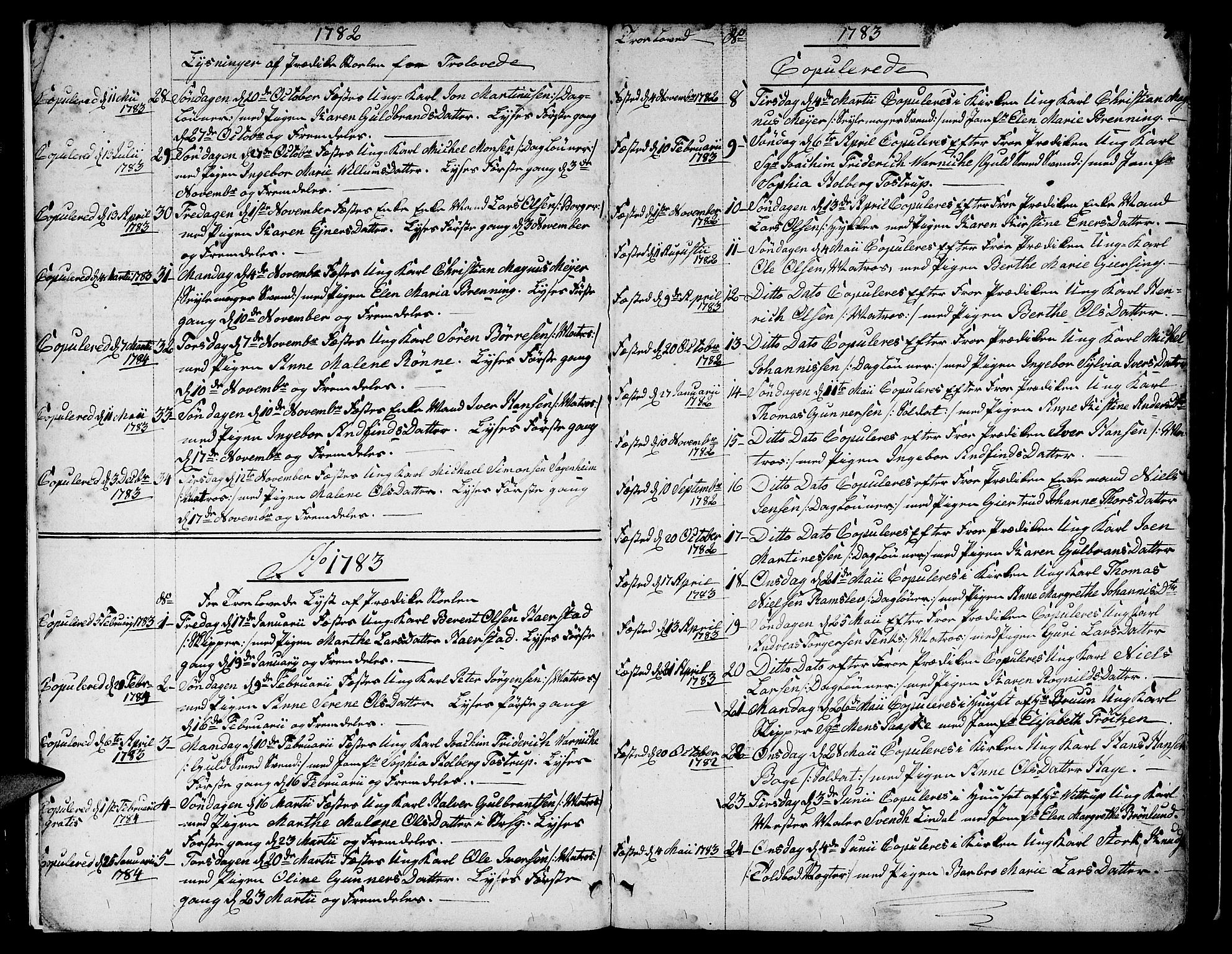 Nykirken Sokneprestembete, SAB/A-77101/H/Hab: Parish register (copy) no. A 2, 1782-1847, p. 4