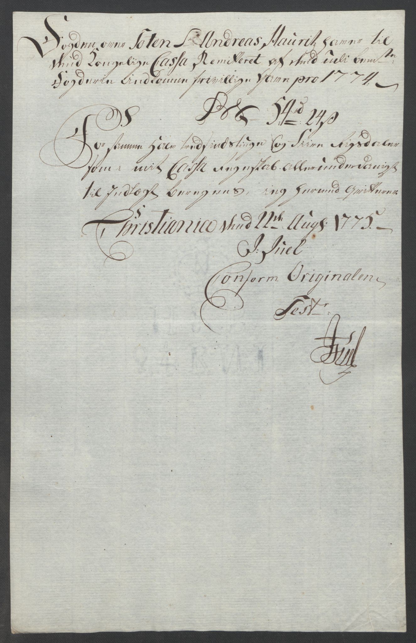 Rentekammeret inntil 1814, Reviderte regnskaper, Fogderegnskap, AV/RA-EA-4092/R19/L1399: Fogderegnskap Toten, Hadeland og Vardal, 1762-1783, p. 405