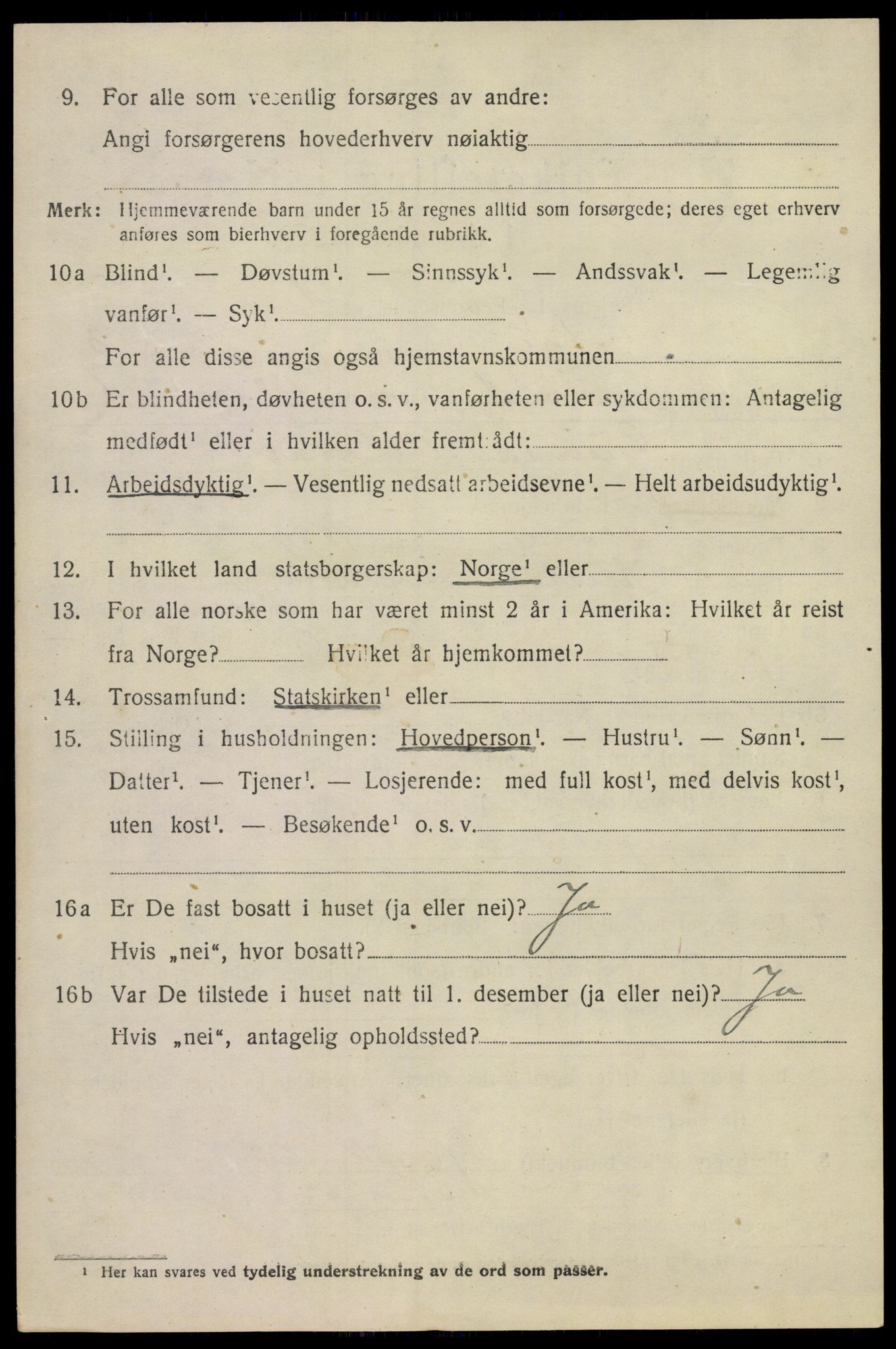 SAKO, 1920 census for Nore, 1920, p. 1455