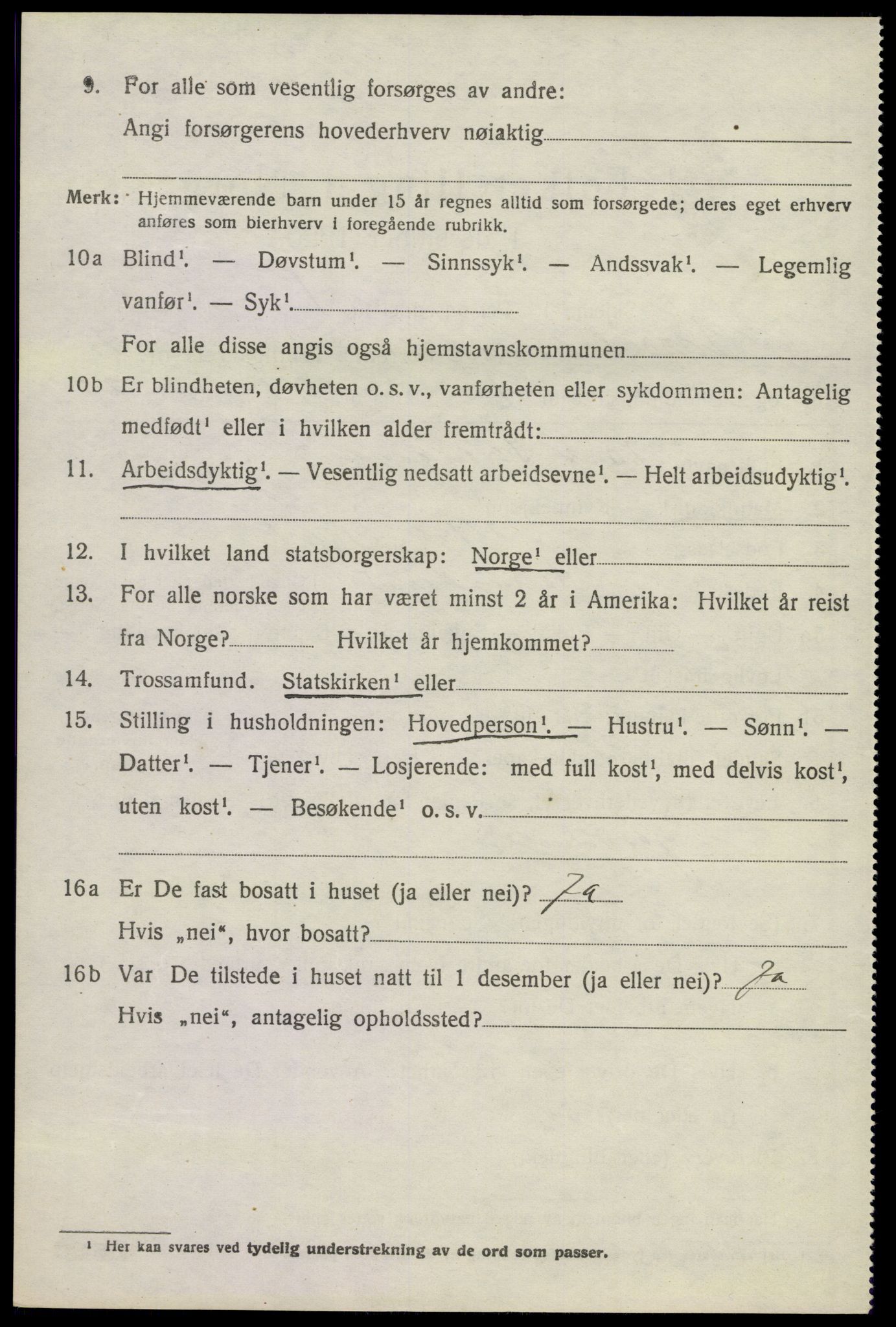 SAKO, 1920 census for Sandeherred, 1920, p. 8645