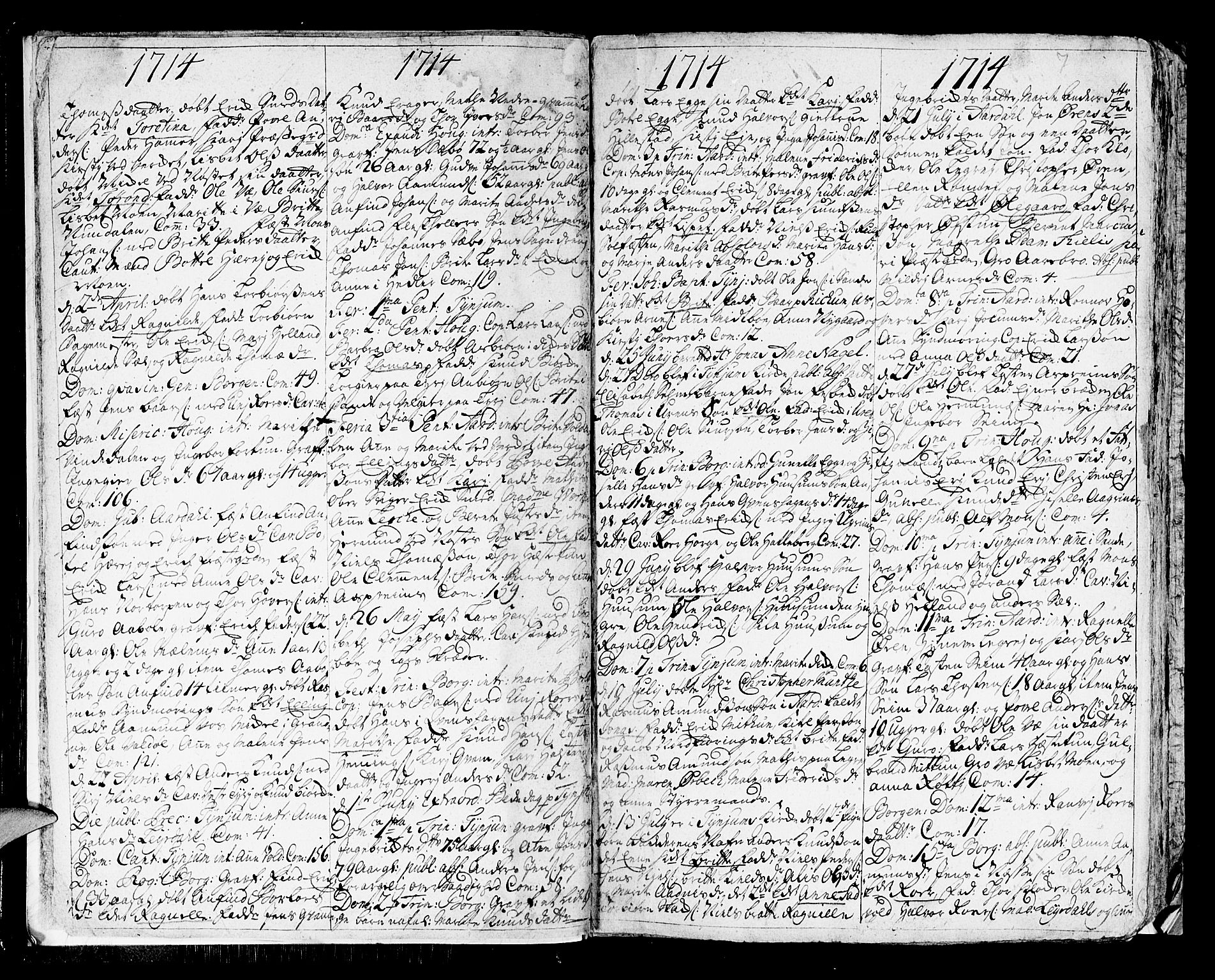 Lærdal sokneprestembete, AV/SAB-A-81201: Parish register (official) no. A 1, 1711-1752, p. 7