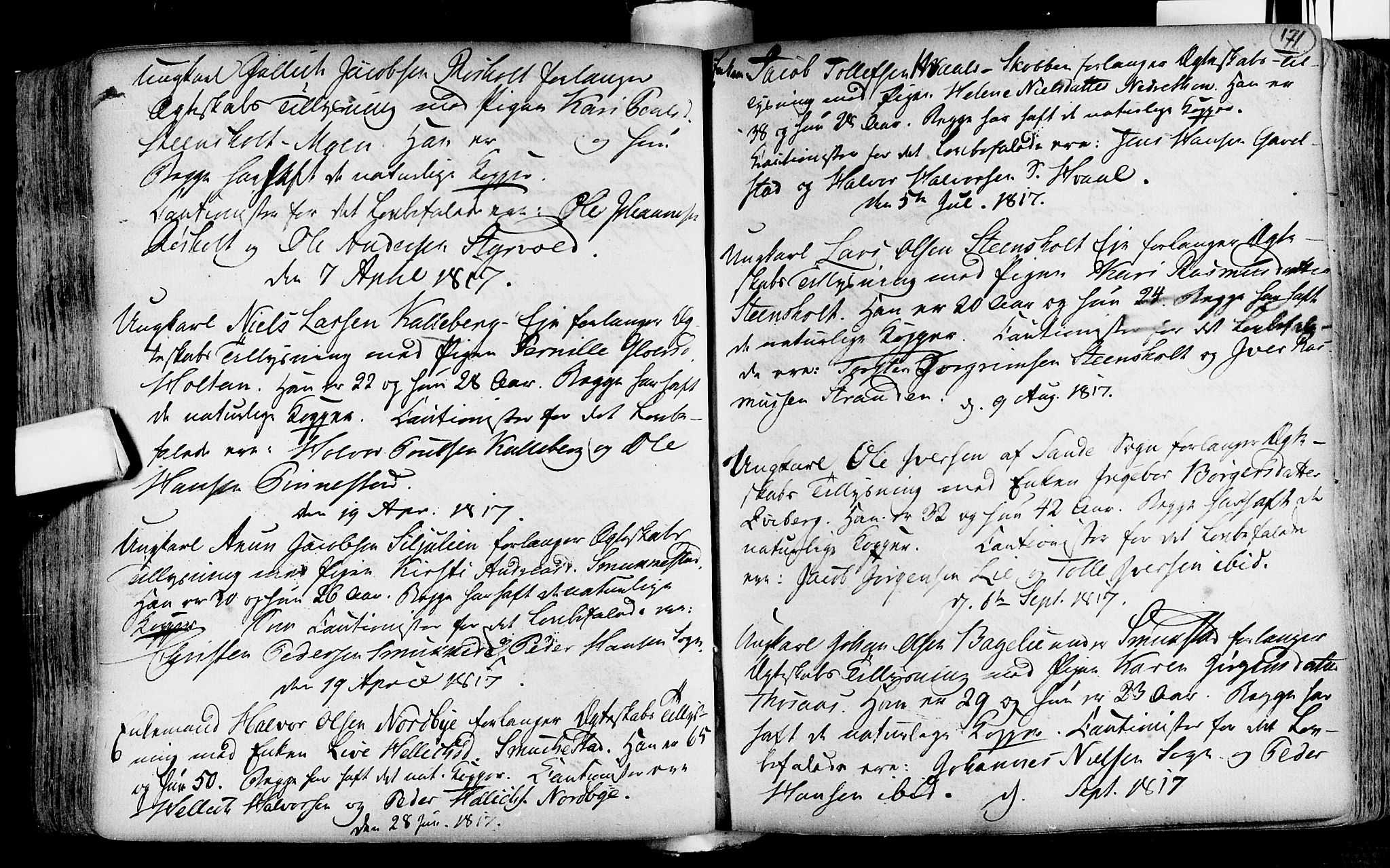Lardal kirkebøker, SAKO/A-350/F/Fa/L0004: Parish register (official) no. i 4, 1733-1815, p. 171