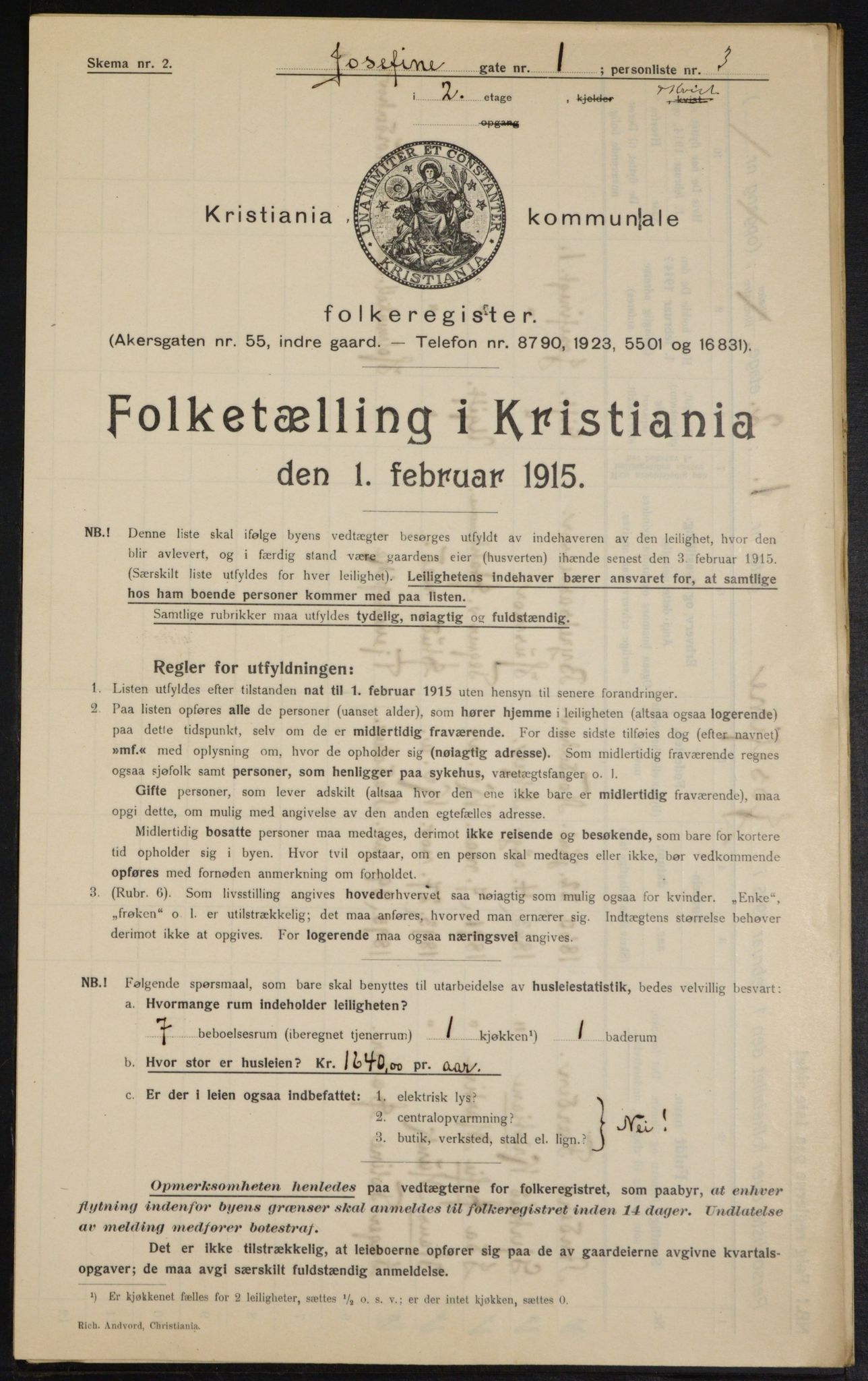 OBA, Municipal Census 1915 for Kristiania, 1915, p. 46866