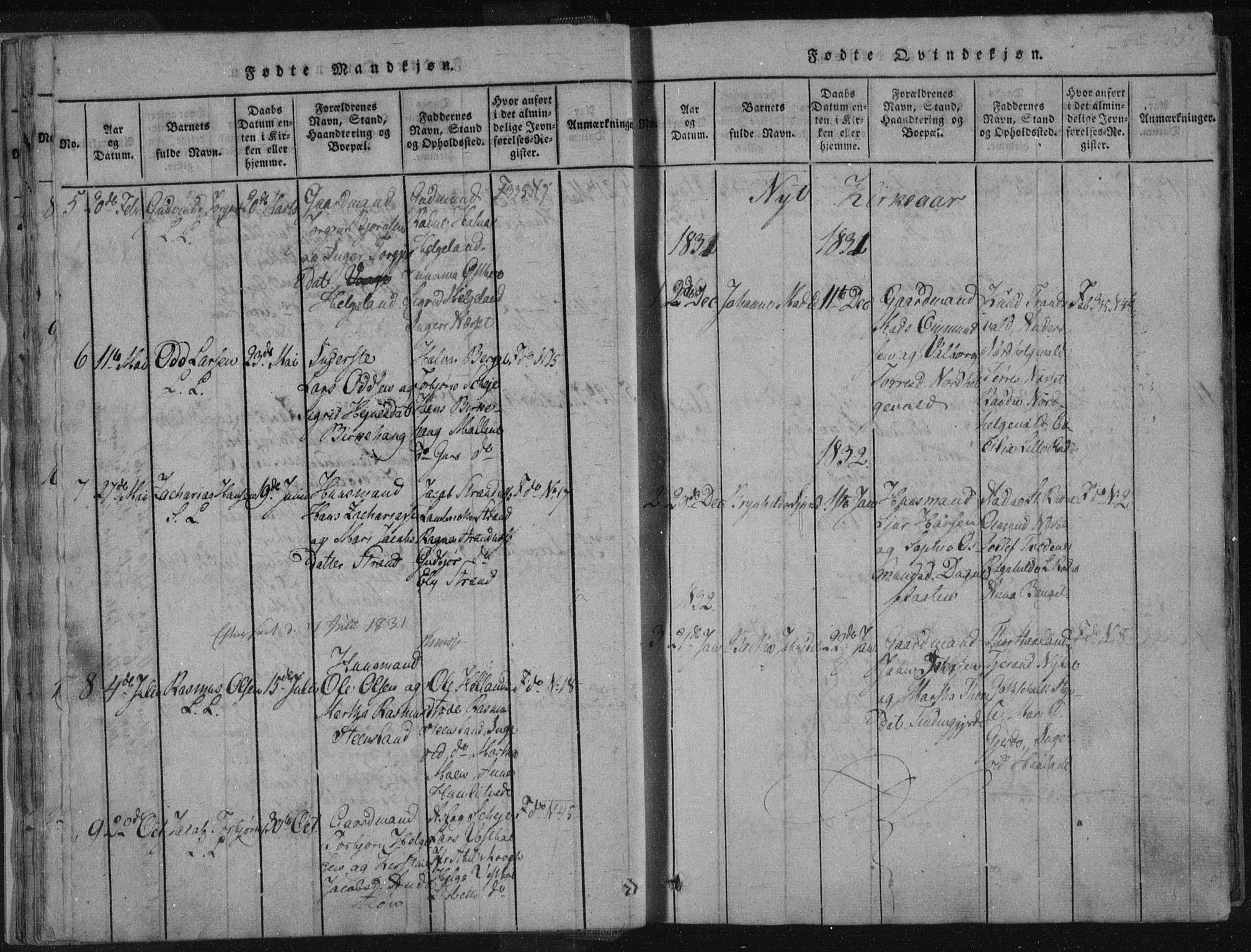 Vikedal sokneprestkontor, AV/SAST-A-101840/01/IV: Parish register (official) no. A 4, 1816-1850, p. 25