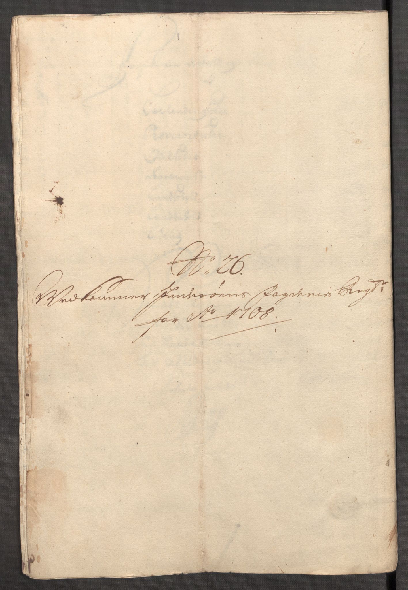 Rentekammeret inntil 1814, Reviderte regnskaper, Fogderegnskap, RA/EA-4092/R63/L4316: Fogderegnskap Inderøy, 1708, p. 253