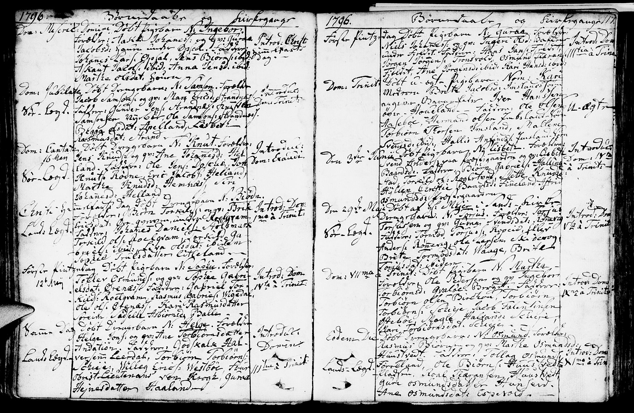 Vikedal sokneprestkontor, SAST/A-101840/01/IV: Parish register (official) no. A 2, 1779-1817, p. 117