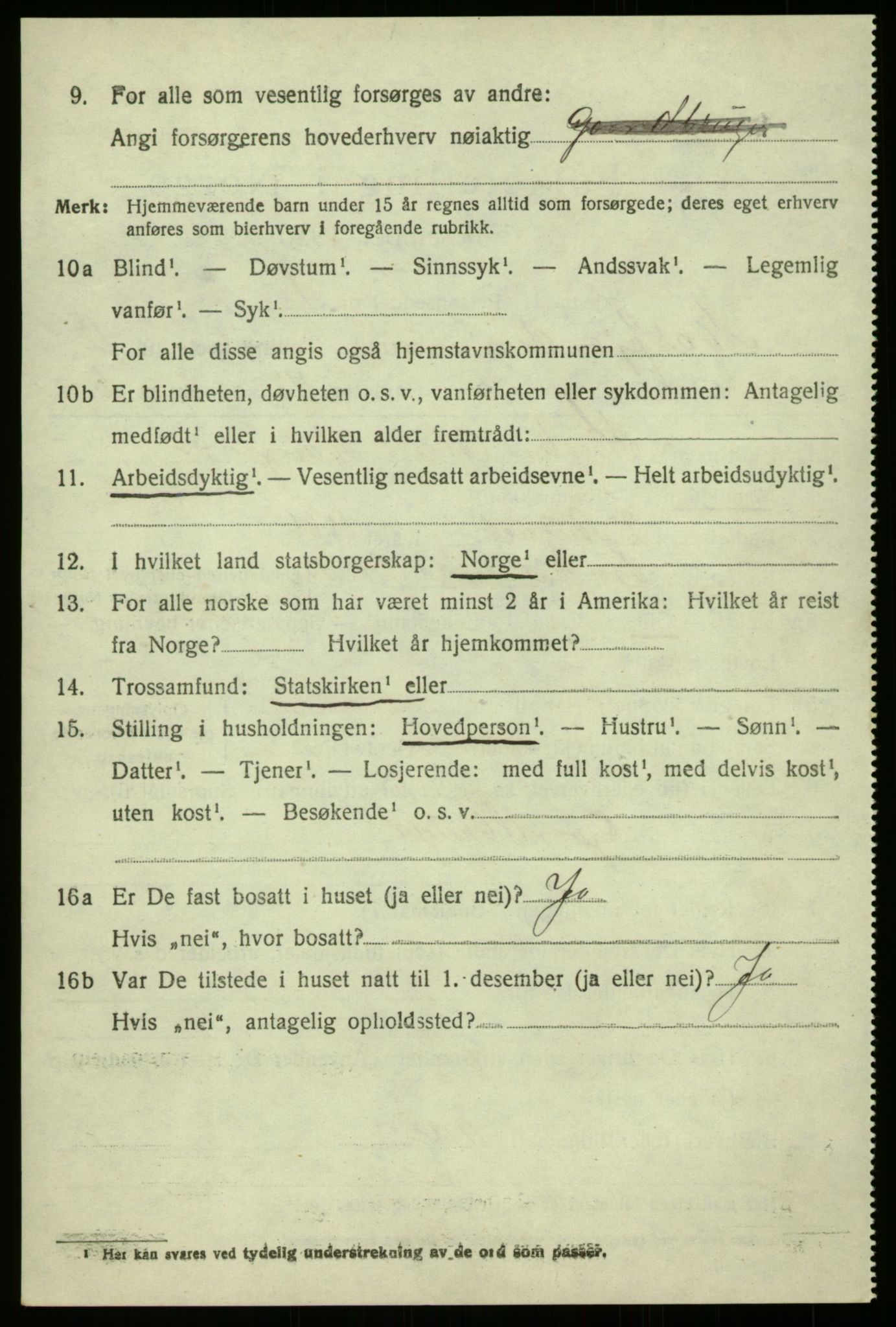 SAB, 1920 census for Masfjorden, 1920, p. 4704