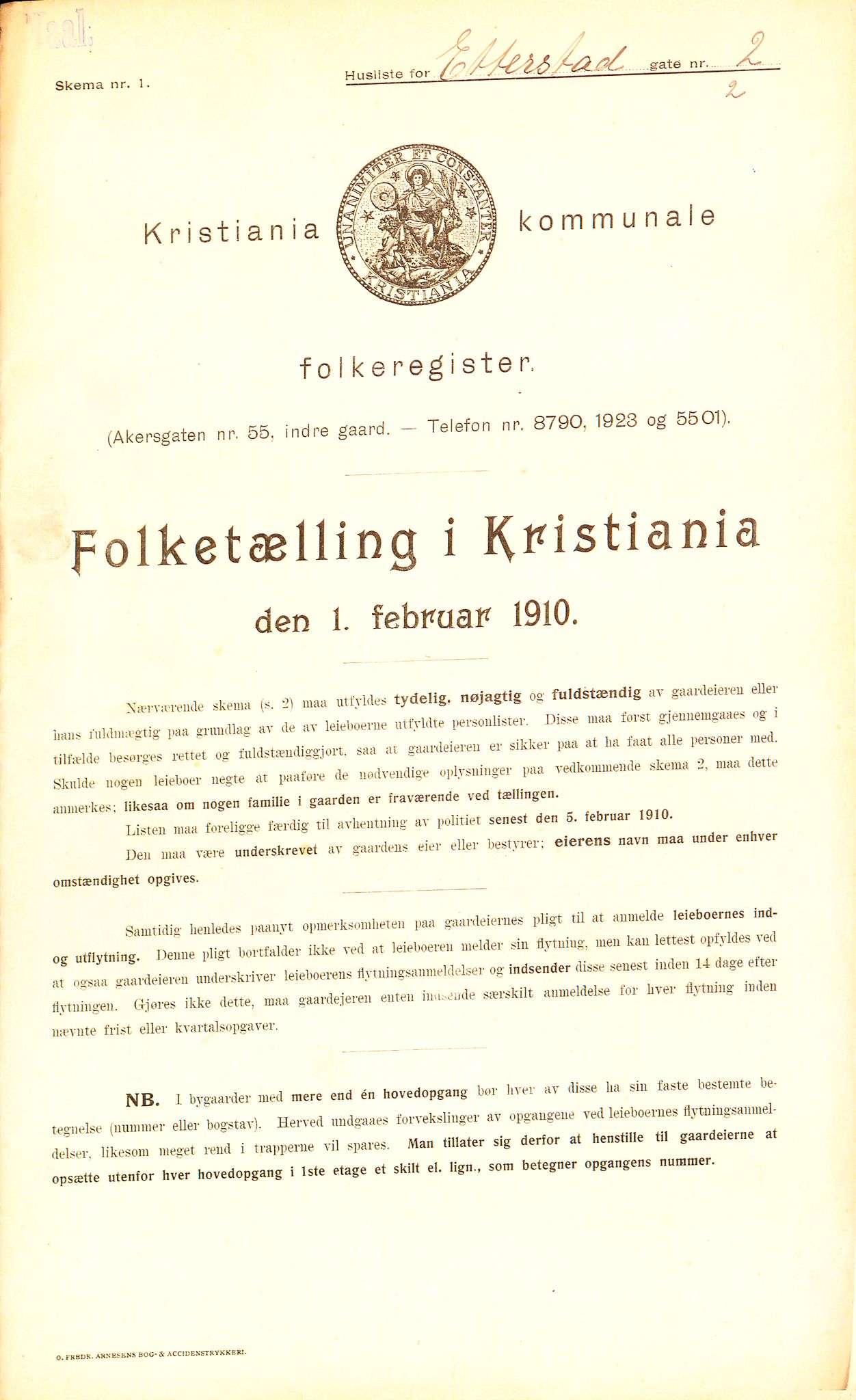 OBA, Municipal Census 1910 for Kristiania, 1910, p. 20998