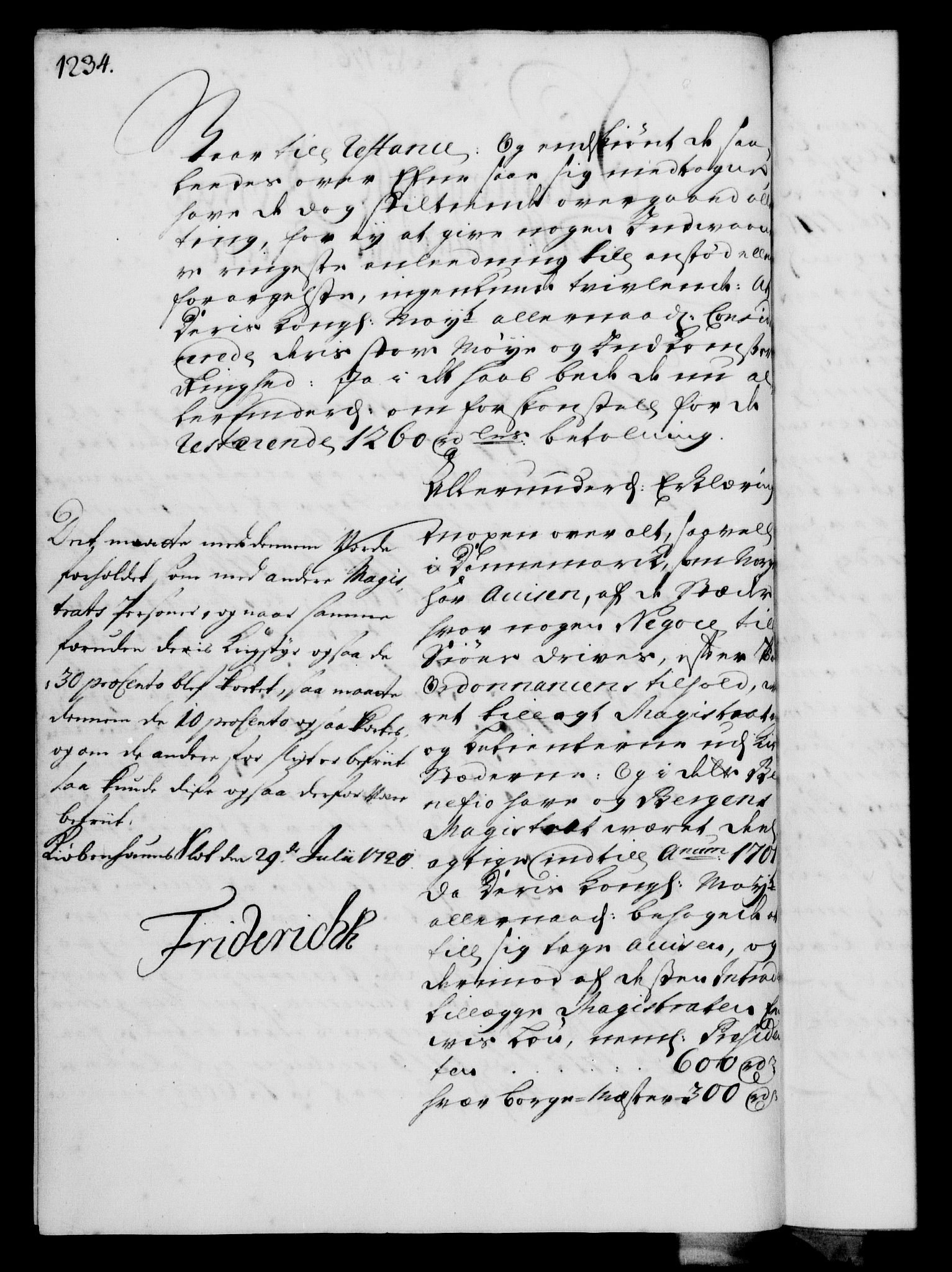 Rentekammeret, Kammerkanselliet, RA/EA-3111/G/Gf/Gfa/L0003: Norsk relasjons- og resolusjonsprotokoll (merket RK 52.3), 1720, p. 208