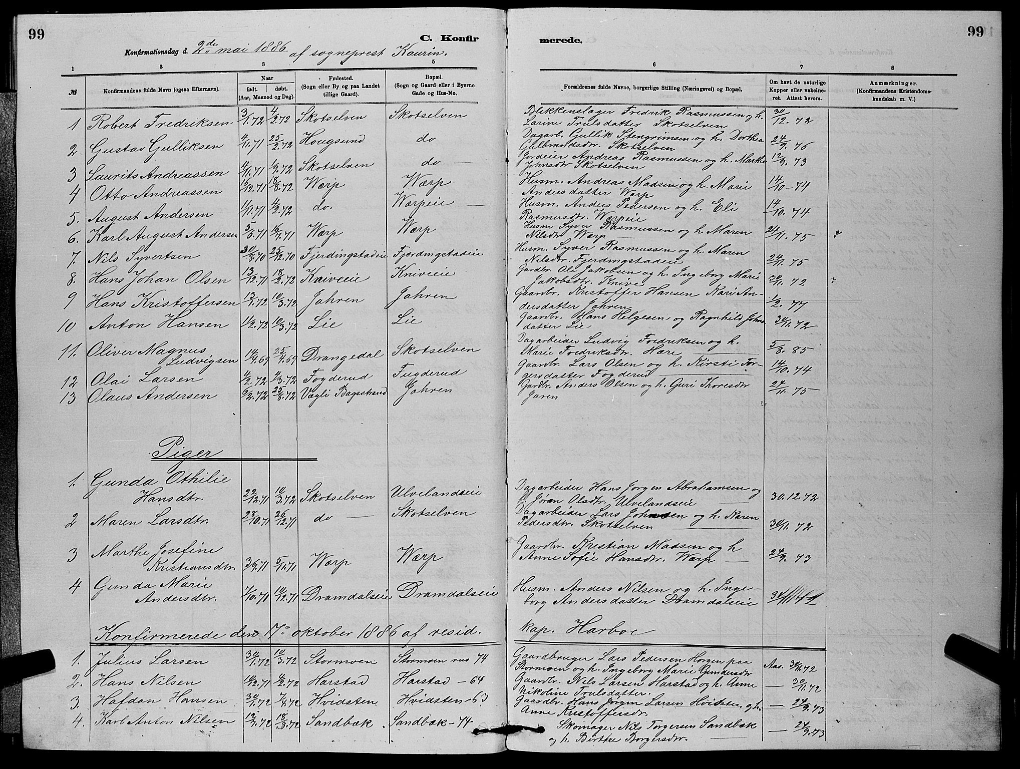 Eiker kirkebøker, AV/SAKO-A-4/G/Gb/L0003: Parish register (copy) no. II 3, 1880-1893, p. 99