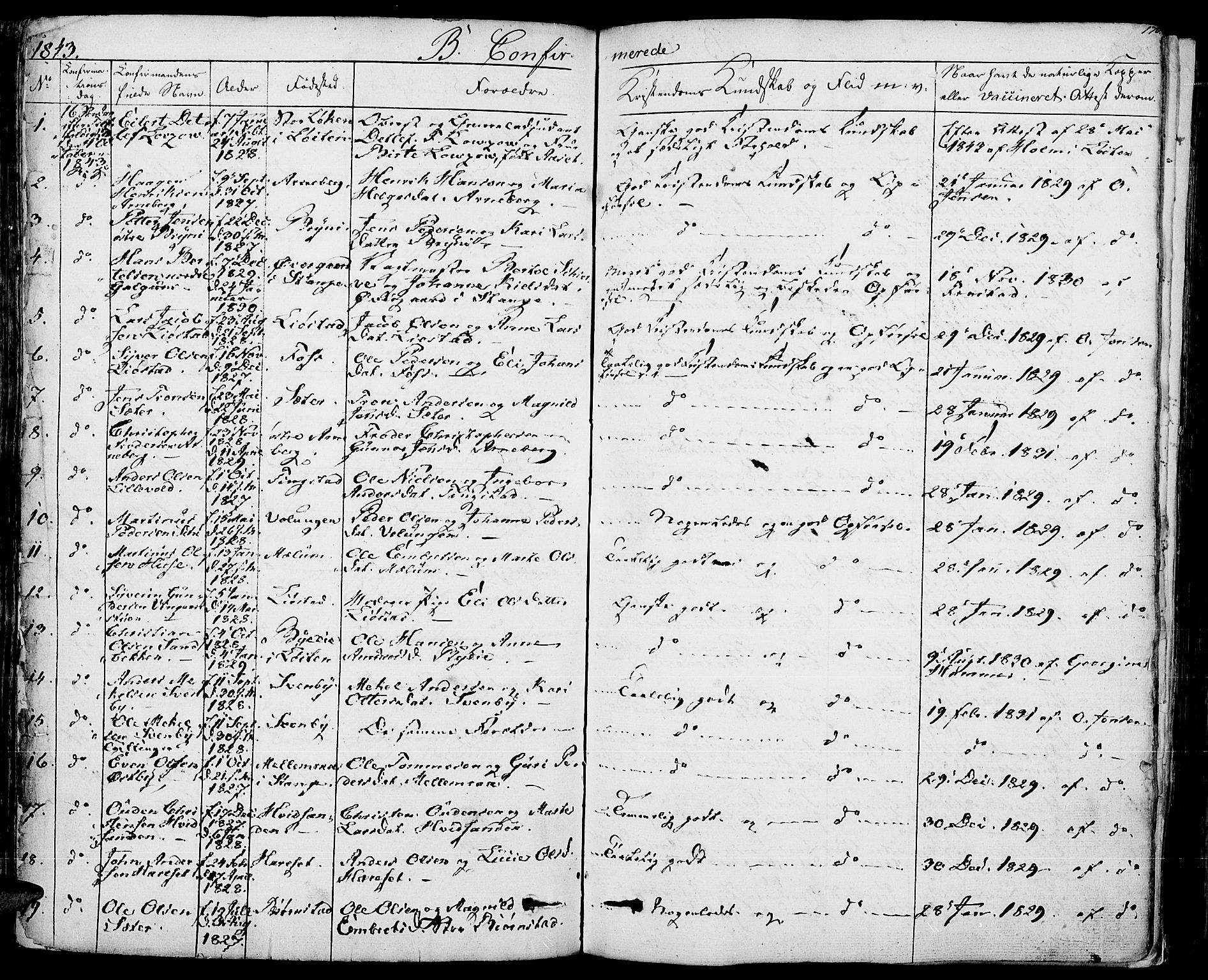 Romedal prestekontor, AV/SAH-PREST-004/K/L0003: Parish register (official) no. 3, 1829-1846, p. 170