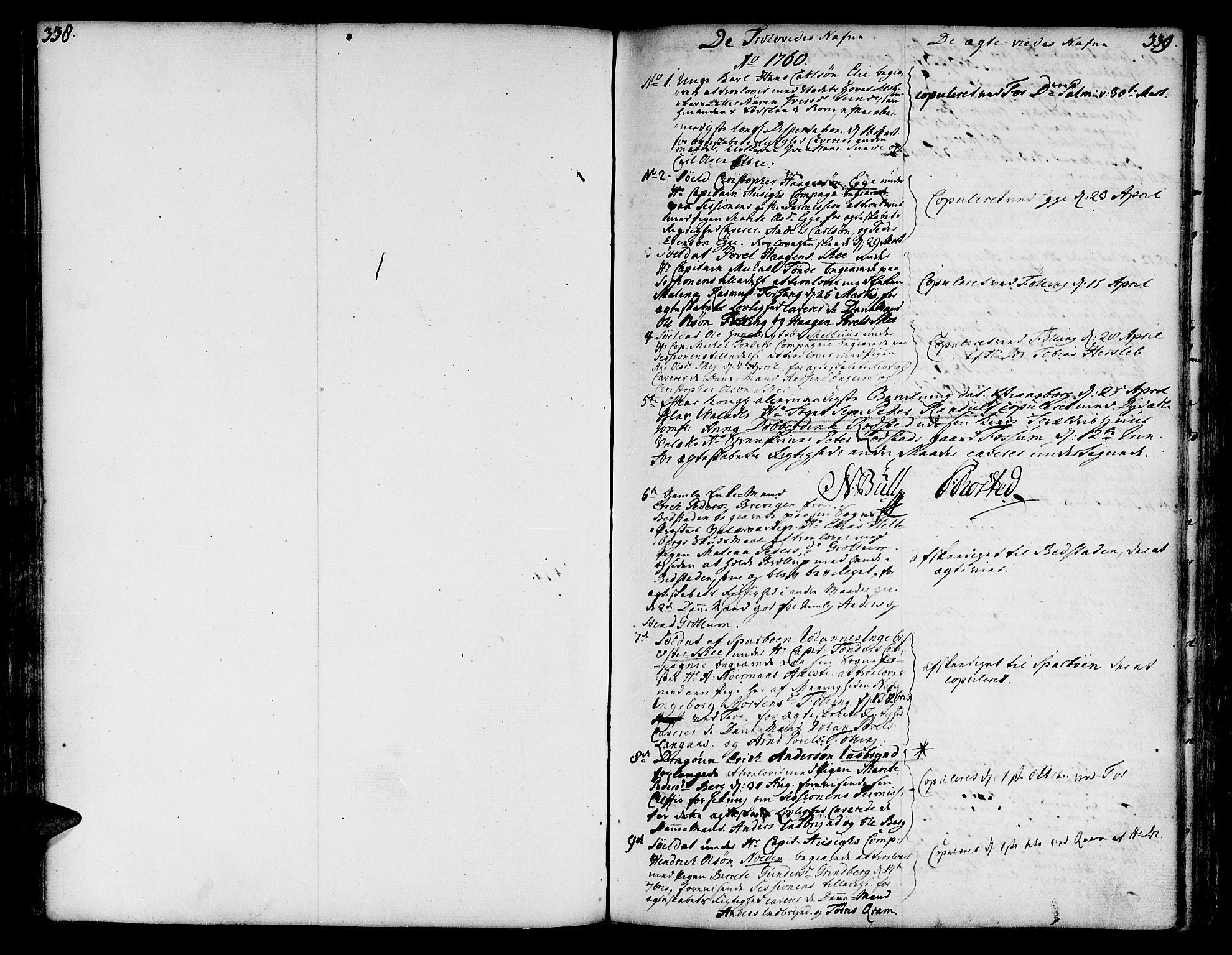Ministerialprotokoller, klokkerbøker og fødselsregistre - Nord-Trøndelag, SAT/A-1458/746/L0440: Parish register (official) no. 746A02, 1760-1815, p. 338-339