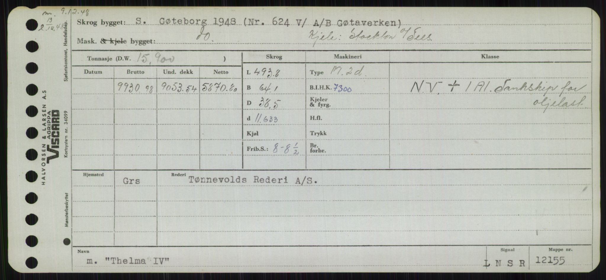 Sjøfartsdirektoratet med forløpere, Skipsmålingen, RA/S-1627/H/Hb/L0005: Fartøy, T-Å, p. 95