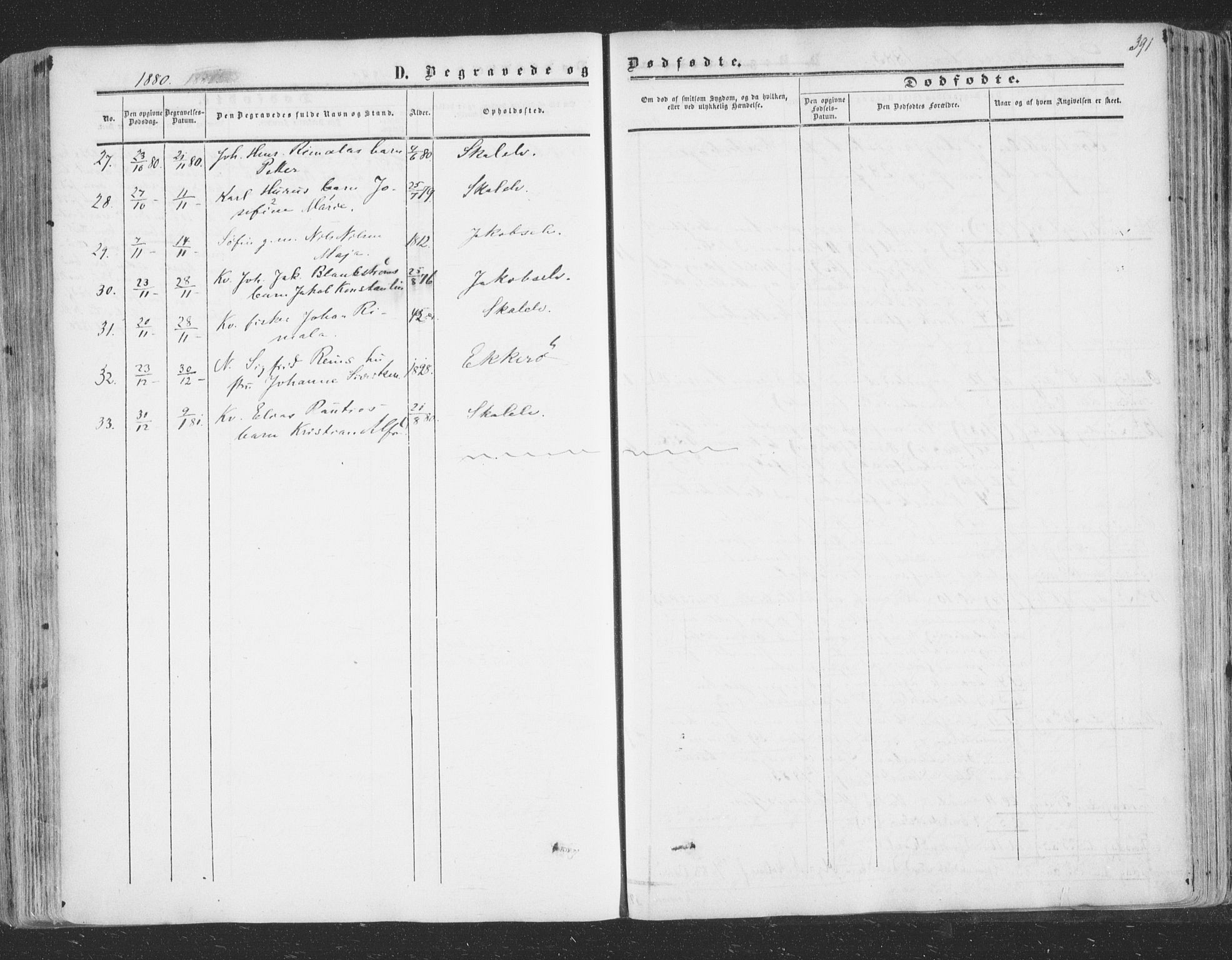 Vadsø sokneprestkontor, AV/SATØ-S-1325/H/Ha/L0004kirke: Parish register (official) no. 4, 1854-1880, p. 391