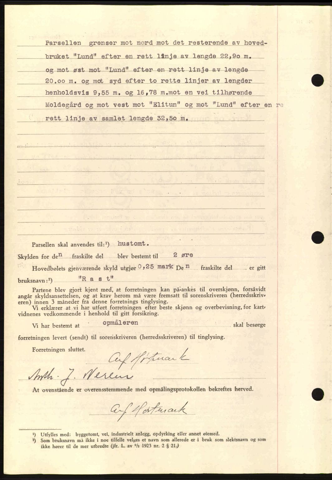 Romsdal sorenskriveri, AV/SAT-A-4149/1/2/2C: Mortgage book no. A7, 1939-1939, Diary no: : 1229/1939