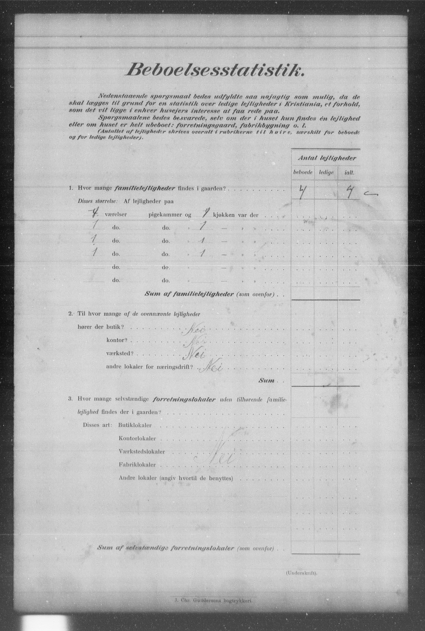 OBA, Municipal Census 1903 for Kristiania, 1903, p. 8587