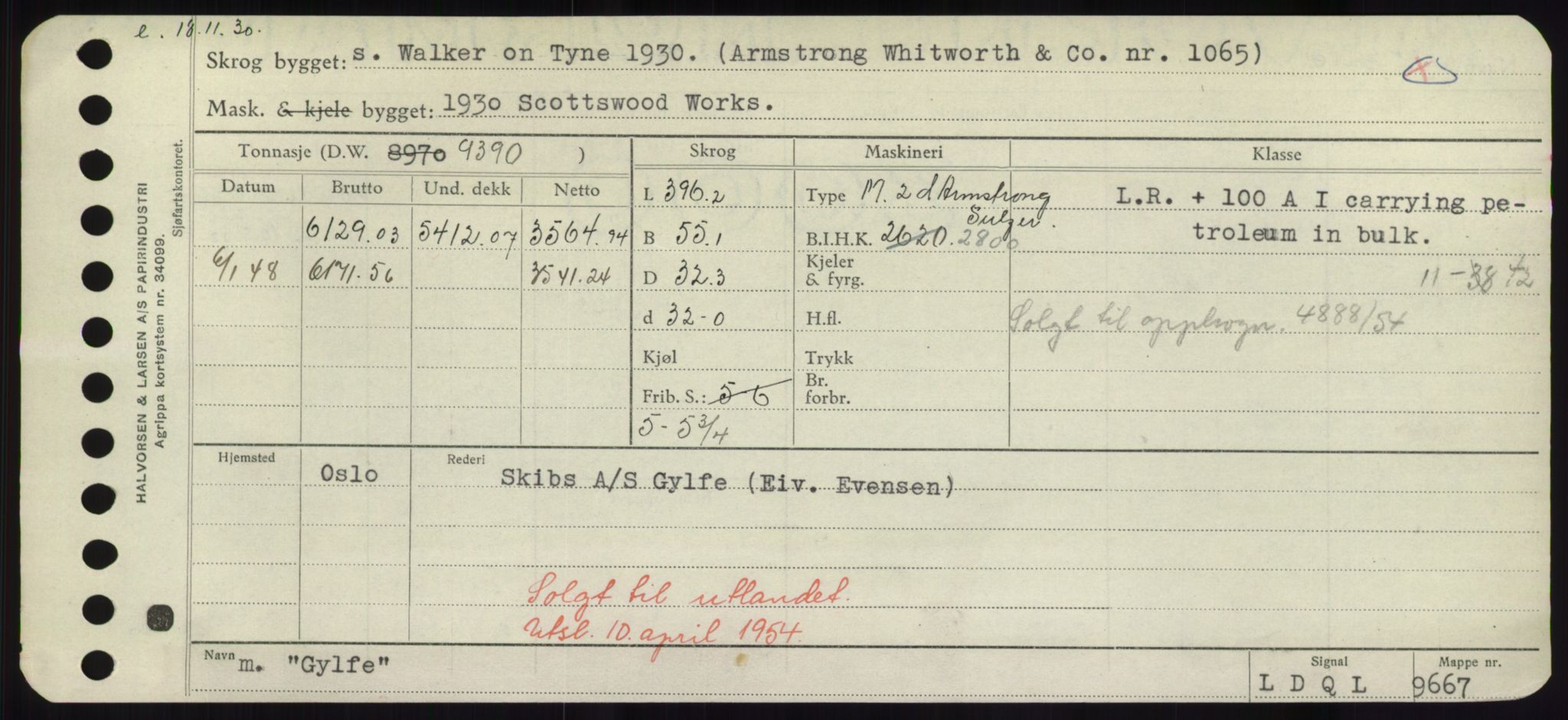 Sjøfartsdirektoratet med forløpere, Skipsmålingen, RA/S-1627/H/Hd/L0013: Fartøy, Gne-Gås, p. 489