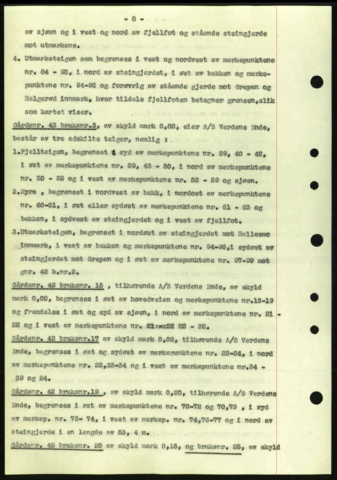 Tønsberg sorenskriveri, AV/SAKO-A-130/G/Ga/Gaa/L0010: Mortgage book no. A10, 1941-1941, Diary no: : 596/1941