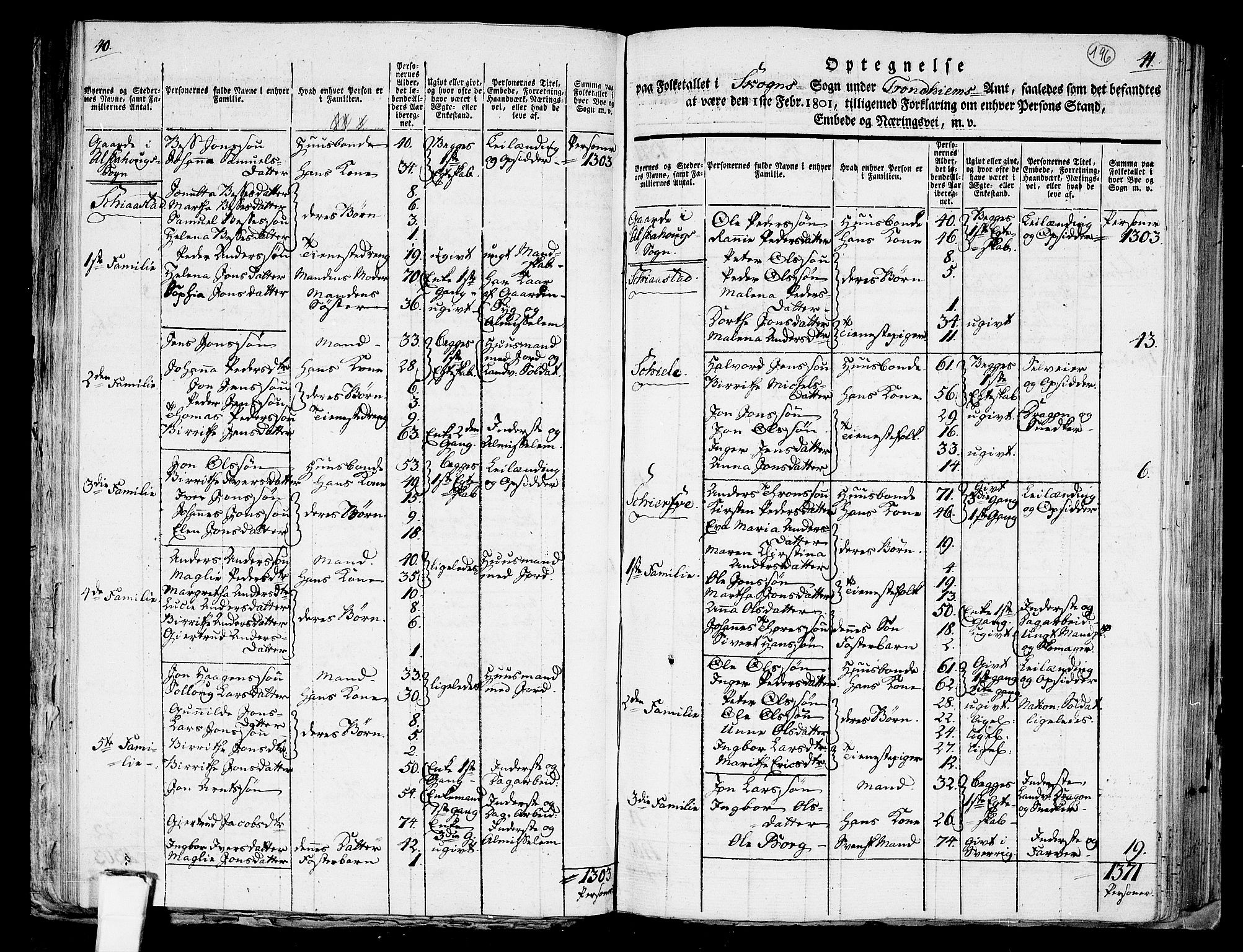 RA, 1801 census for 1719P Skogn, 1801, p. 195b-196a