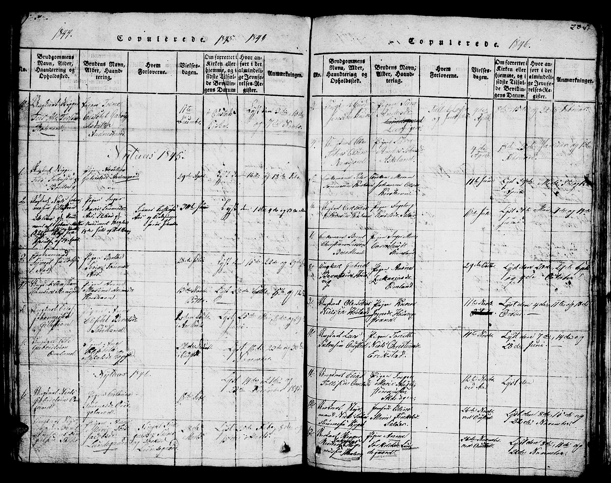 Lyngdal sokneprestkontor, SAK/1111-0029/F/Fb/Fba/L0001: Parish register (copy) no. B 1, 1816-1876, p. 208