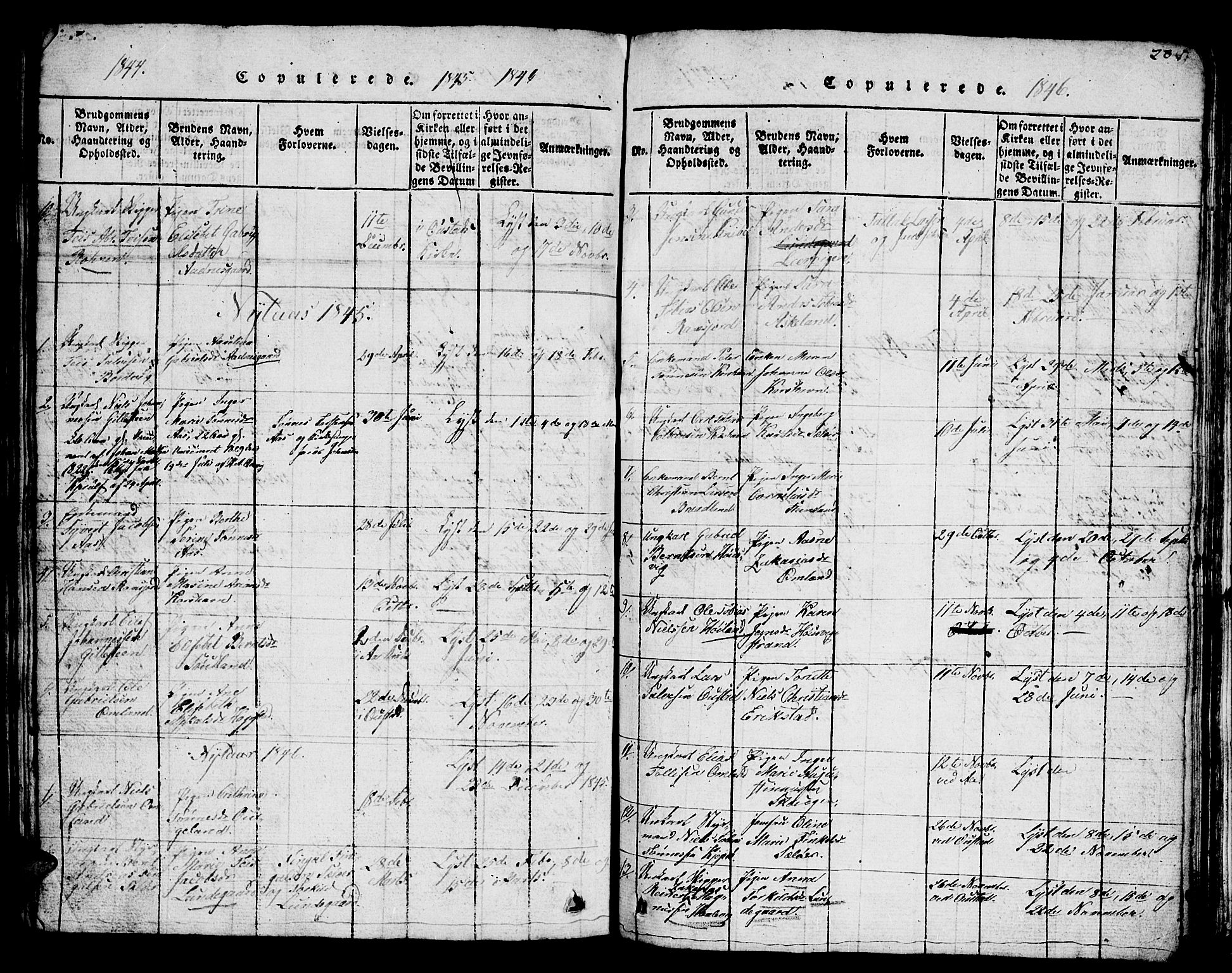 Lyngdal sokneprestkontor, AV/SAK-1111-0029/F/Fb/Fba/L0001: Parish register (copy) no. B 1, 1816-1876, p. 208