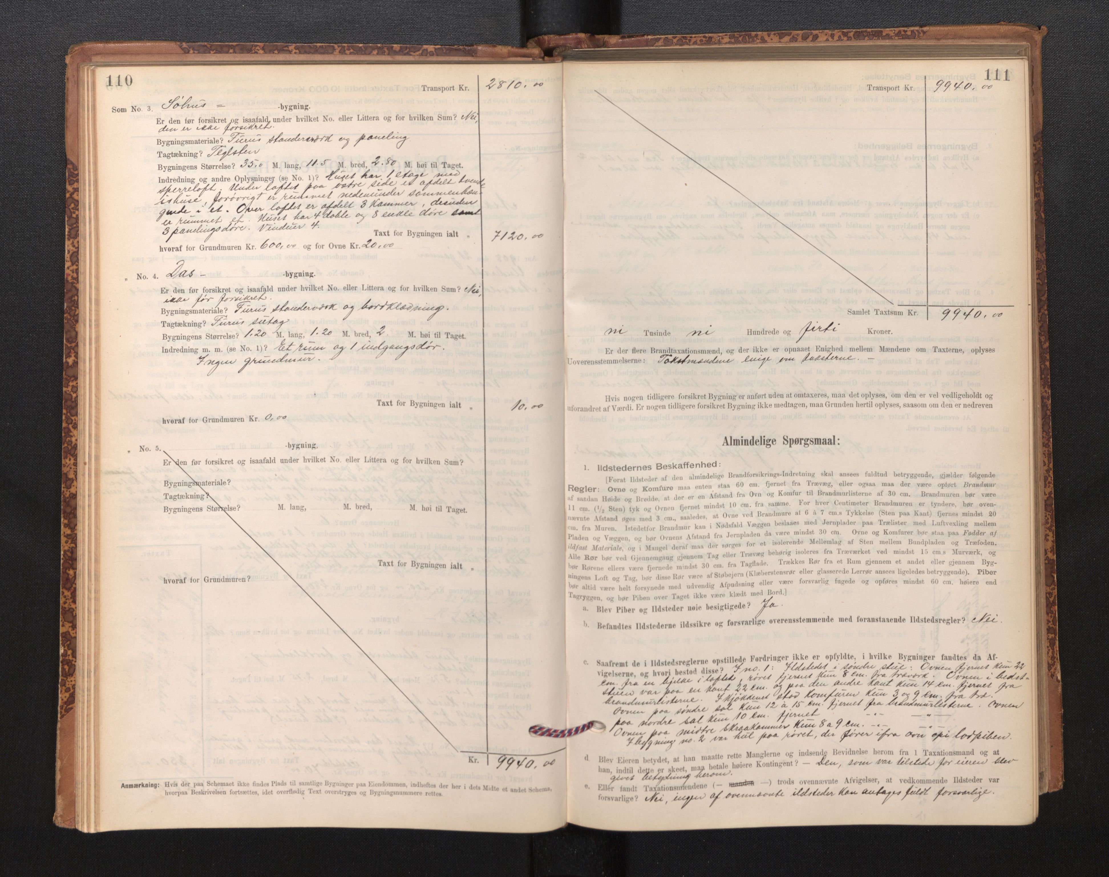 Lensmannen i Askvoll, AV/SAB-A-26301/0012/L0004: Branntakstprotokoll, skjematakst og liste over branntakstmenn, 1895-1932, p. 110-111