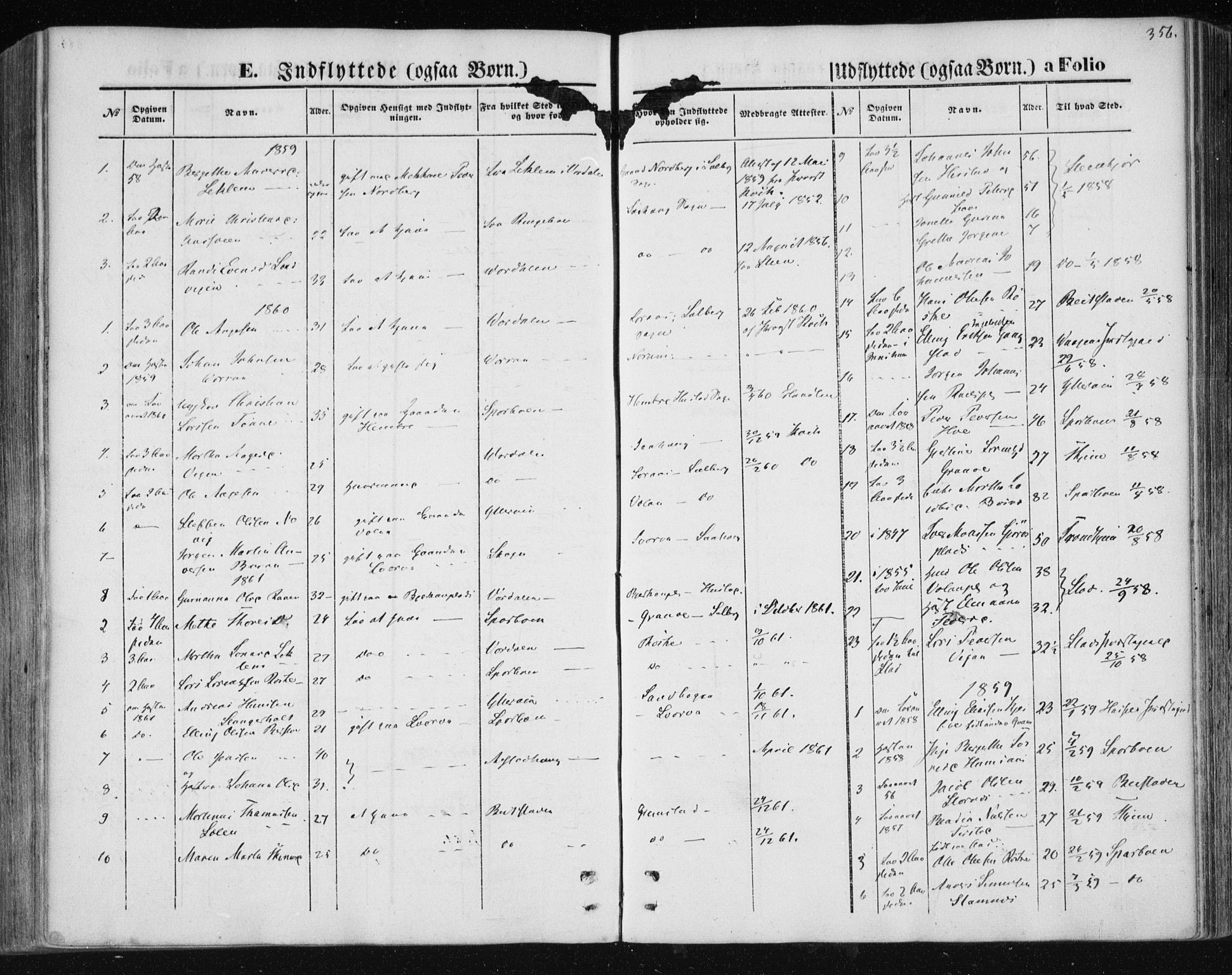 Ministerialprotokoller, klokkerbøker og fødselsregistre - Nord-Trøndelag, SAT/A-1458/730/L0283: Parish register (official) no. 730A08, 1855-1865, p. 356