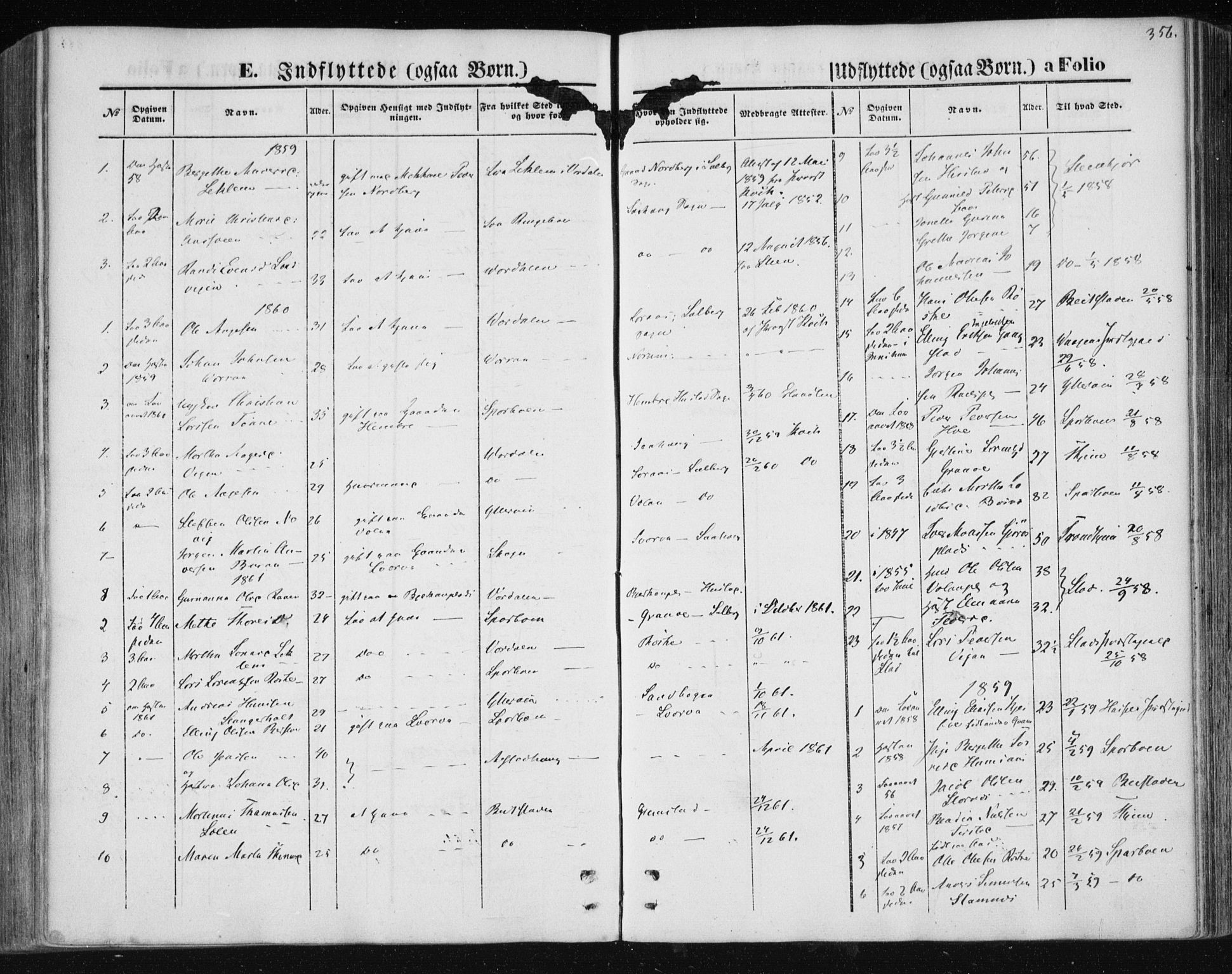 Ministerialprotokoller, klokkerbøker og fødselsregistre - Nord-Trøndelag, AV/SAT-A-1458/730/L0283: Parish register (official) no. 730A08, 1855-1865, p. 356