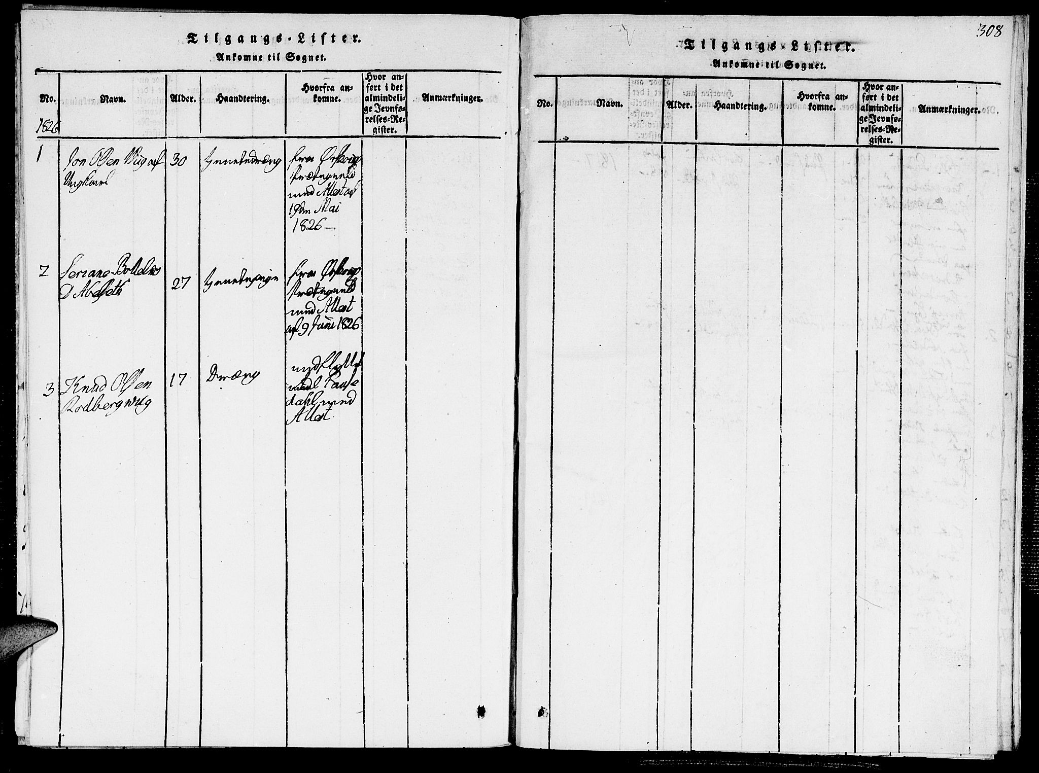 Ministerialprotokoller, klokkerbøker og fødselsregistre - Møre og Romsdal, AV/SAT-A-1454/520/L0273: Parish register (official) no. 520A03, 1817-1826, p. 304