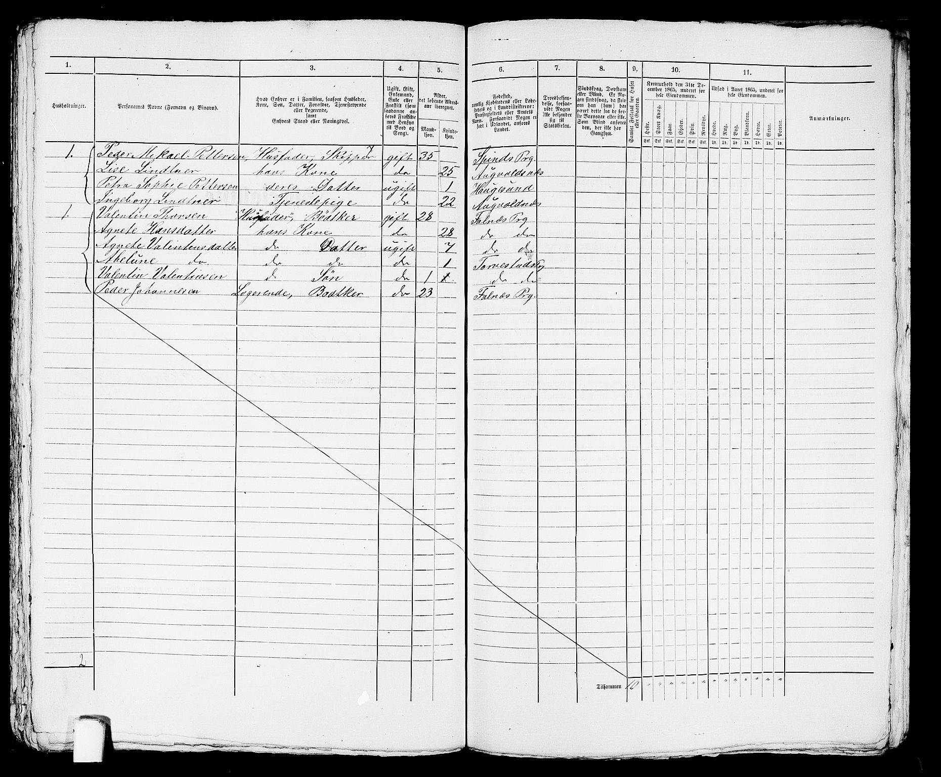 RA, 1865 census for Torvastad/Haugesund, 1865, p. 534