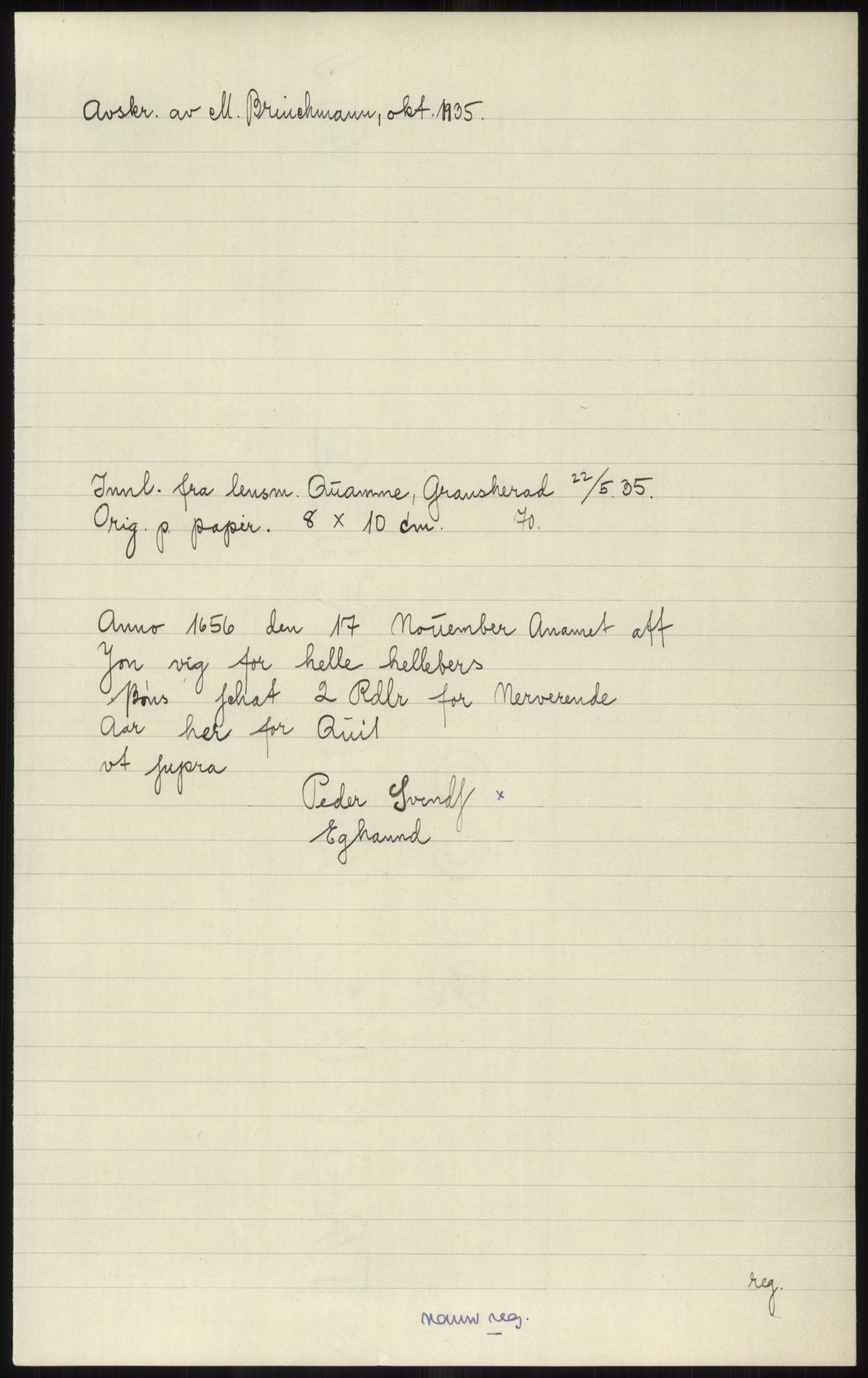 Samlinger til kildeutgivelse, Diplomavskriftsamlingen, AV/RA-EA-4053/H/Ha, p. 2596