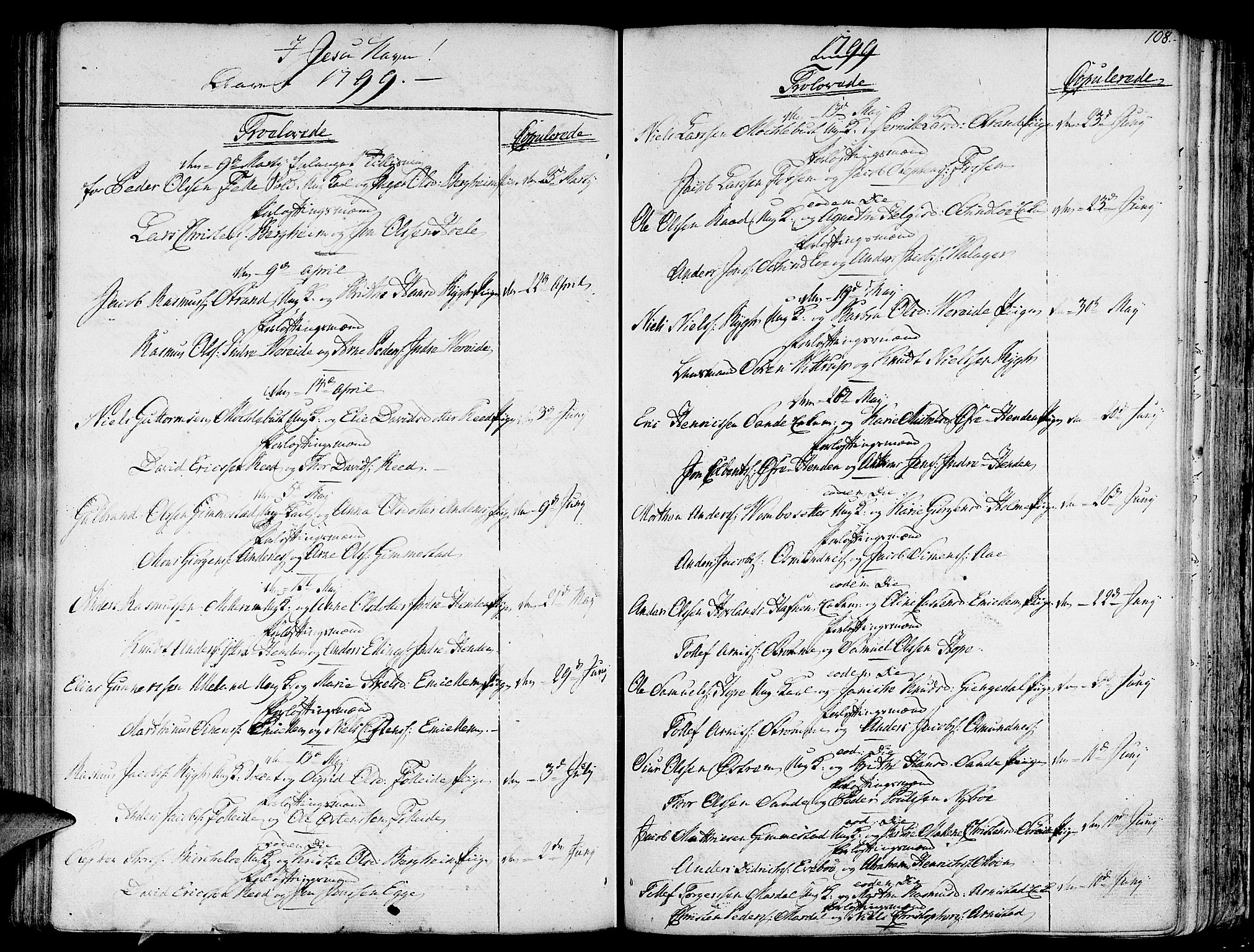Gloppen sokneprestembete, SAB/A-80101/H/Haa/Haaa/L0005: Parish register (official) no. A 5, 1785-1815, p. 108