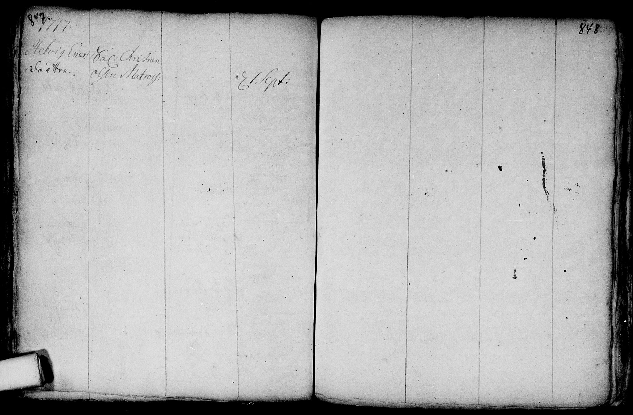 Aker prestekontor kirkebøker, SAO/A-10861/F/L0002: Parish register (official) no. 2, 1714-1720, p. 847-848