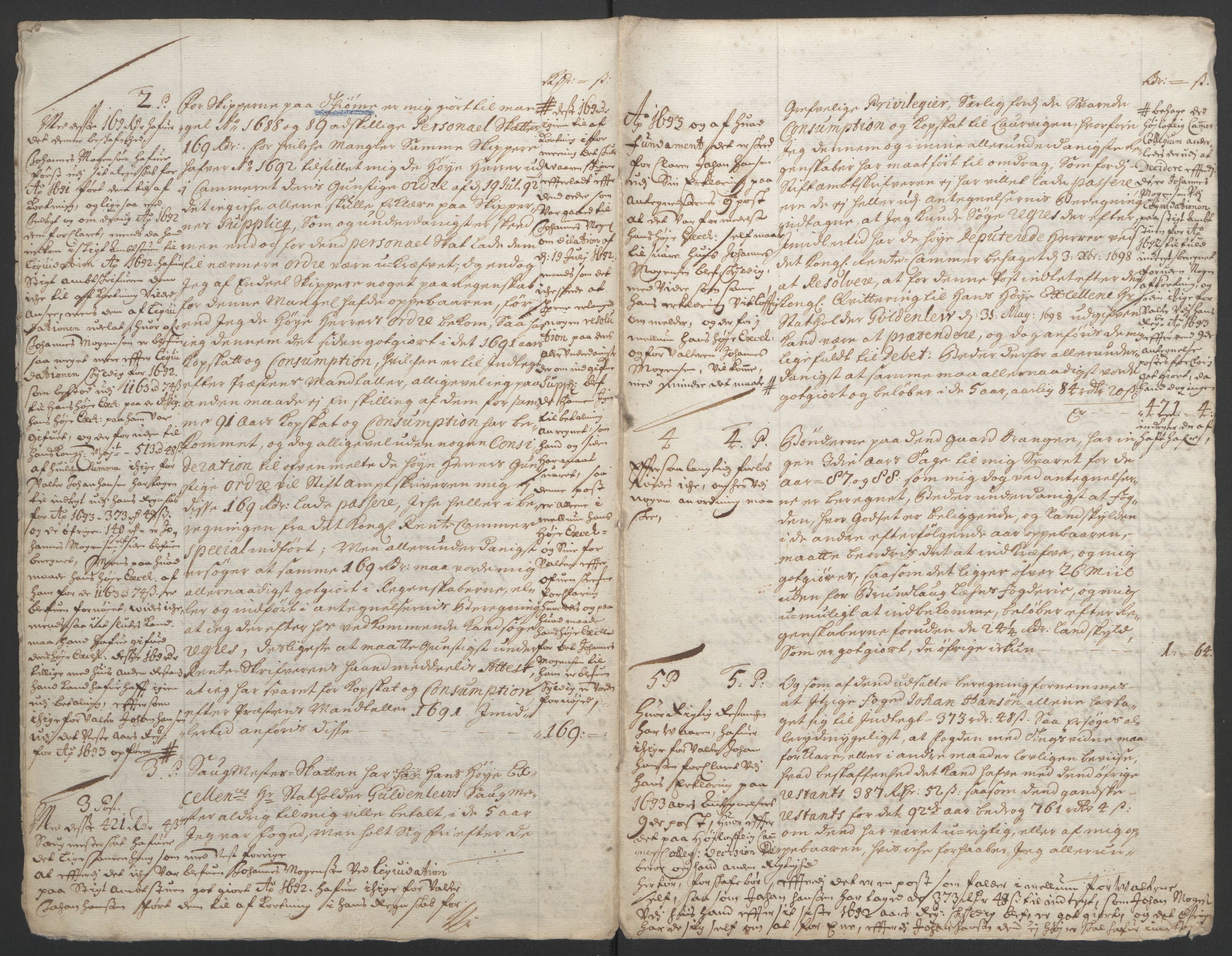 Rentekammeret inntil 1814, Reviderte regnskaper, Fogderegnskap, AV/RA-EA-4092/R33/L1973: Fogderegnskap Larvik grevskap, 1692, p. 194