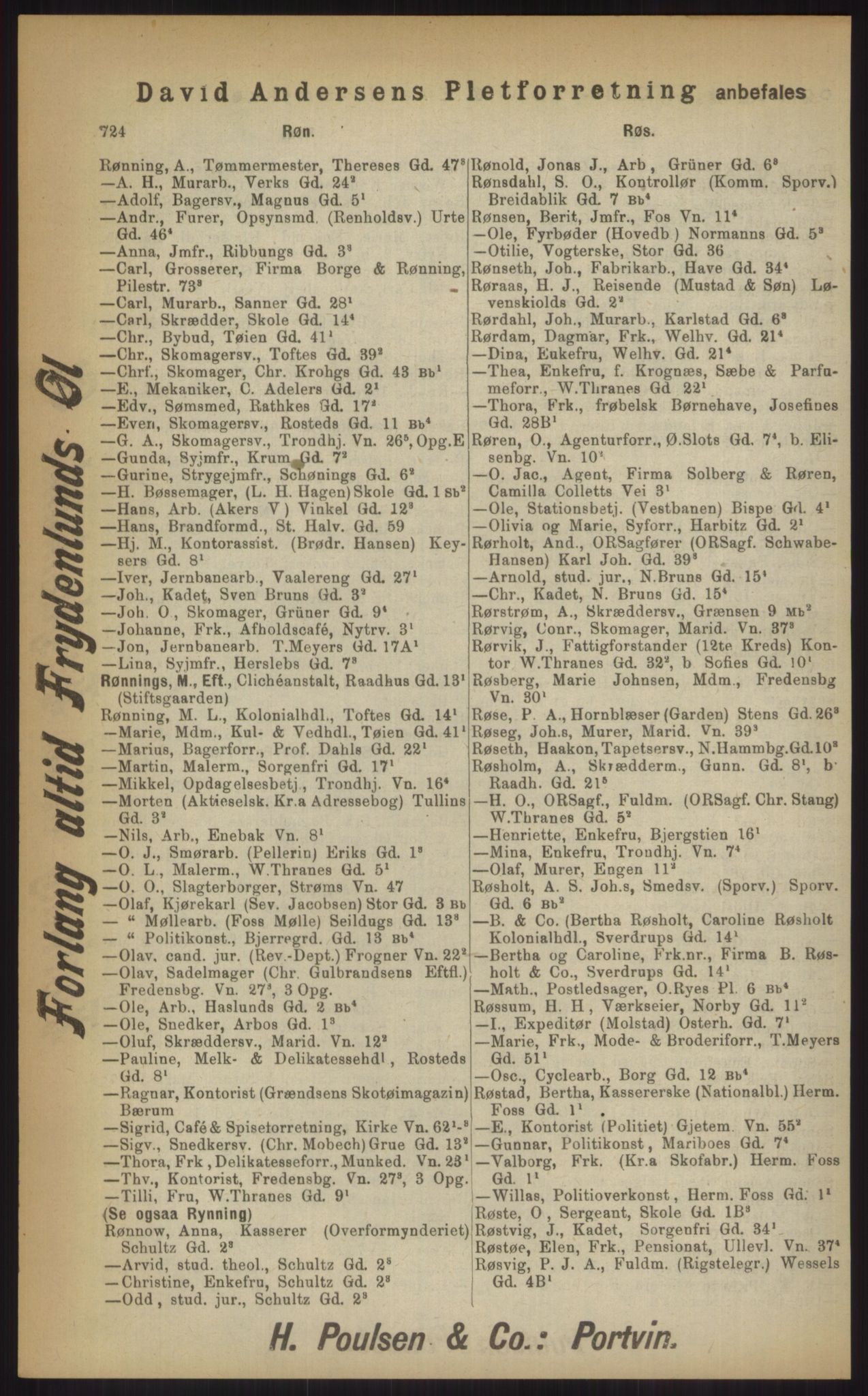 Kristiania/Oslo adressebok, PUBL/-, 1903, p. 724