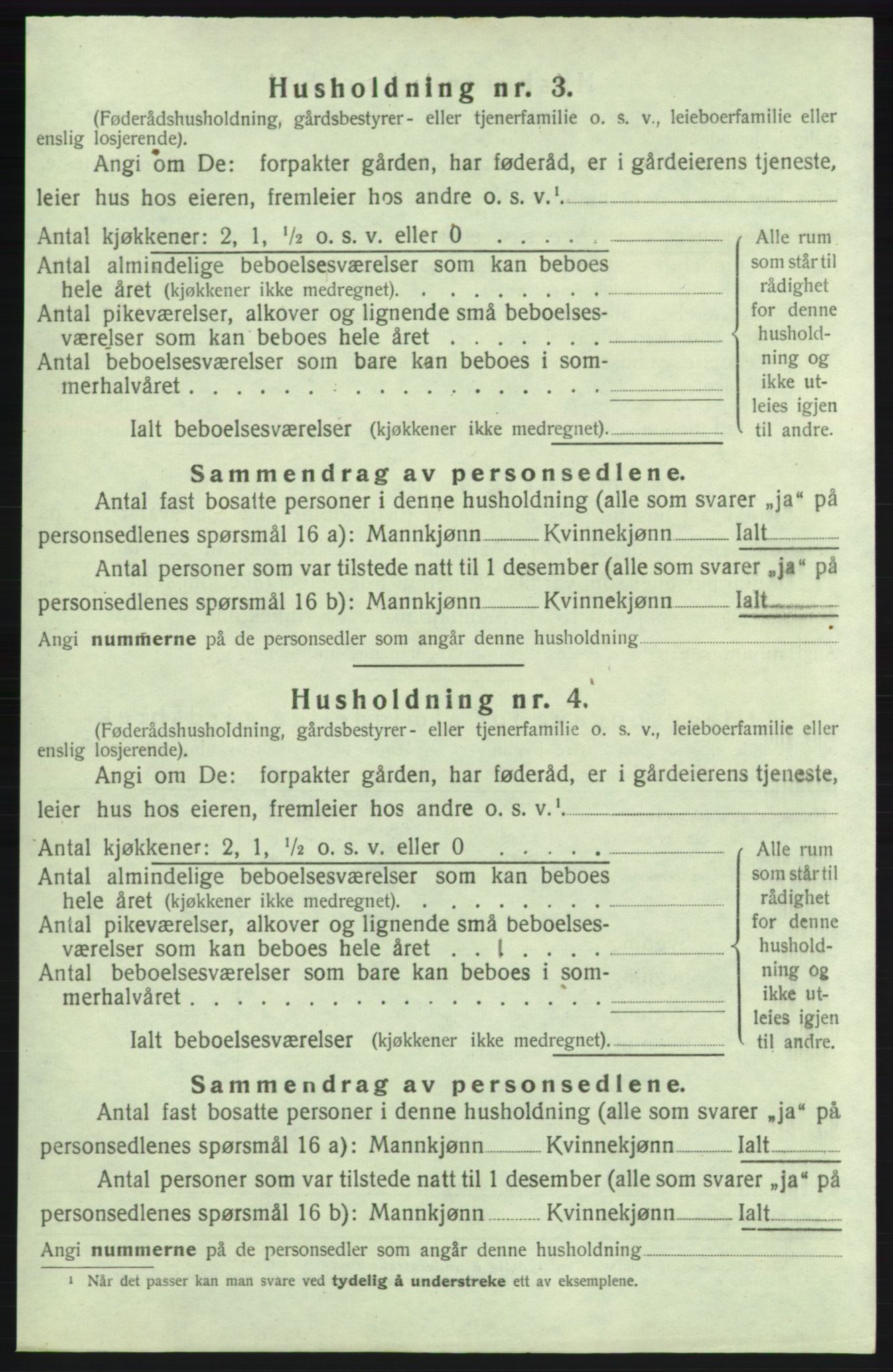 SAB, 1920 census for Kvinnherad, 1920, p. 995