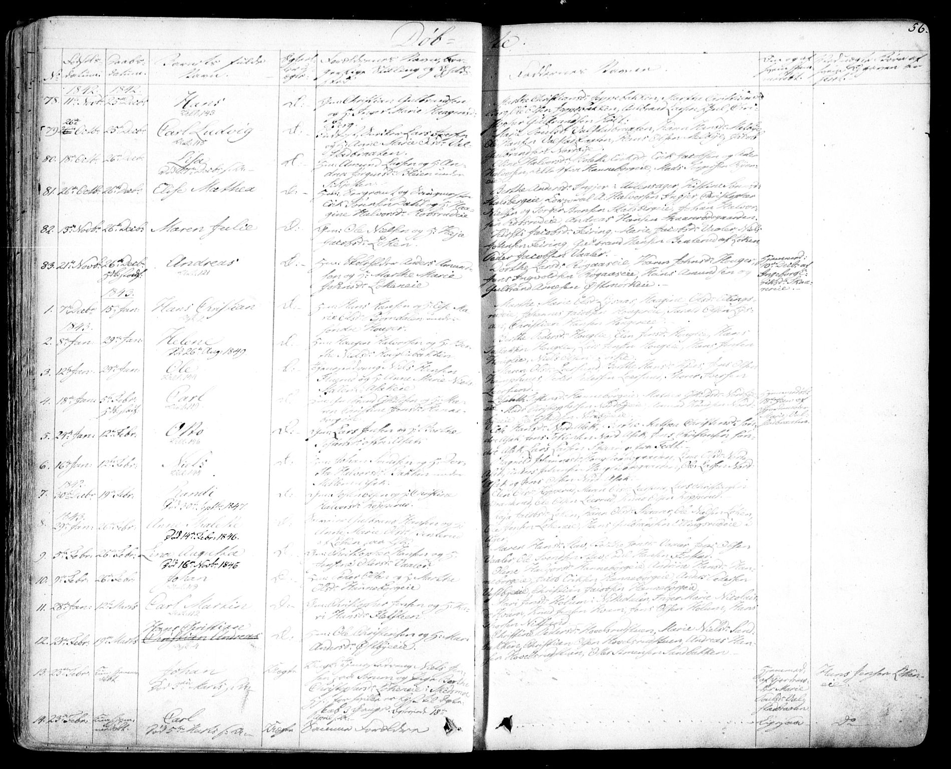 Skedsmo prestekontor Kirkebøker, SAO/A-10033a/F/Fa/L0009: Parish register (official) no. I 9, 1830-1853, p. 56
