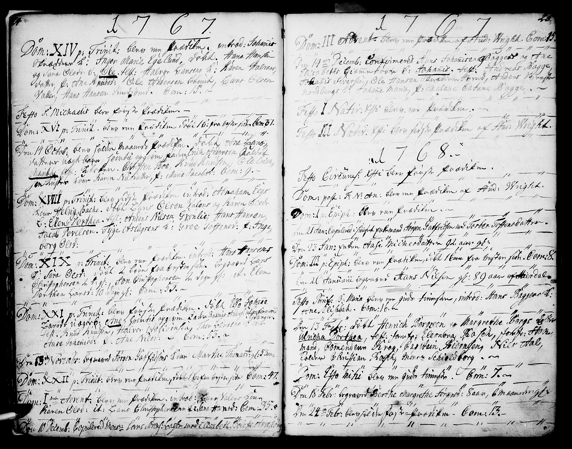 Porsgrunn kirkebøker , SAKO/A-104/F/Fa/L0002: Parish register (official) no. 2, 1764-1814, p. 24-25