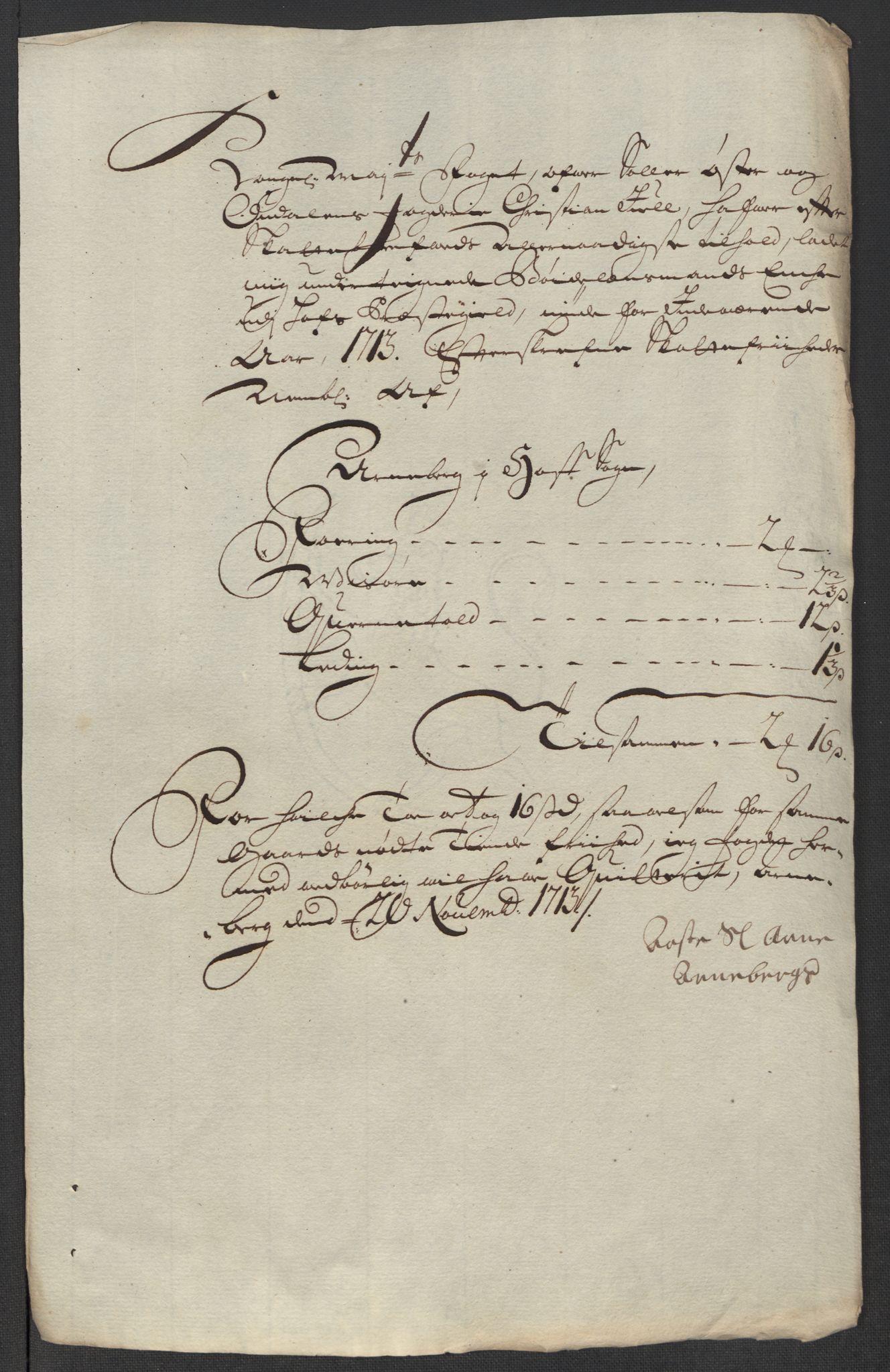 Rentekammeret inntil 1814, Reviderte regnskaper, Fogderegnskap, AV/RA-EA-4092/R13/L0850: Fogderegnskap Solør, Odal og Østerdal, 1713, p. 410