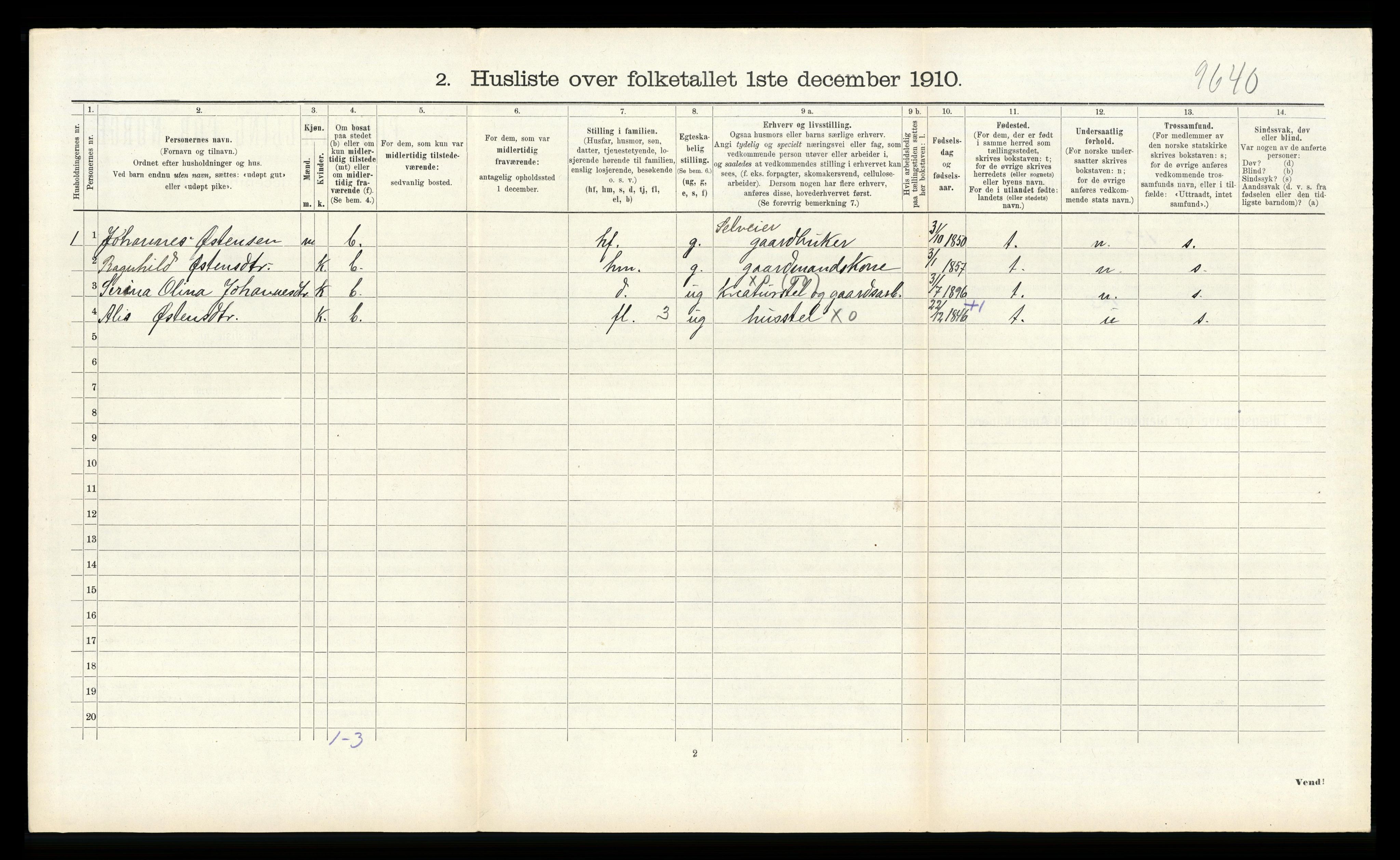 RA, 1910 census for Skånevik, 1910, p. 452