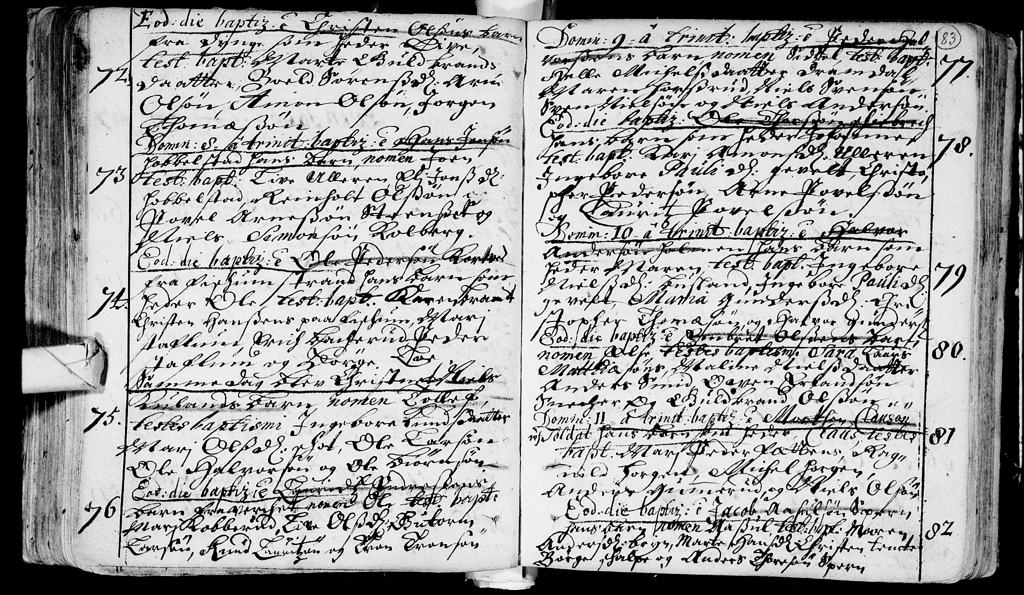 Eiker kirkebøker, AV/SAKO-A-4/F/Fa/L0002: Parish register (official) no. I 2, 1705-1724, p. 83