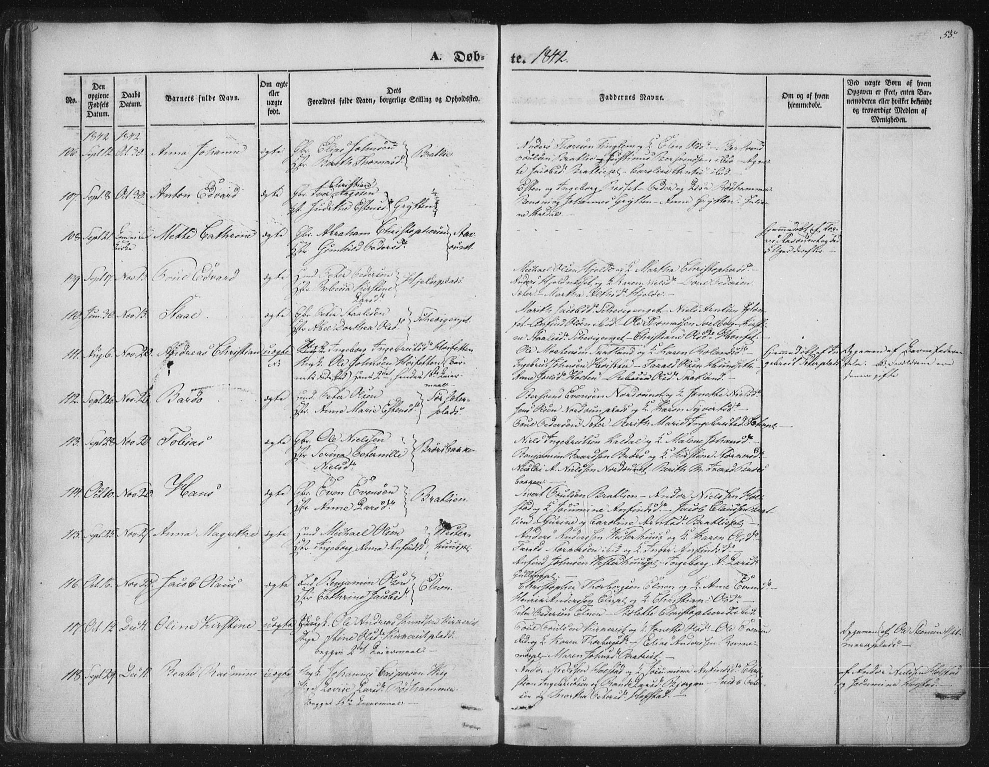 Ministerialprotokoller, klokkerbøker og fødselsregistre - Nord-Trøndelag, SAT/A-1458/741/L0392: Parish register (official) no. 741A06, 1836-1848, p. 55