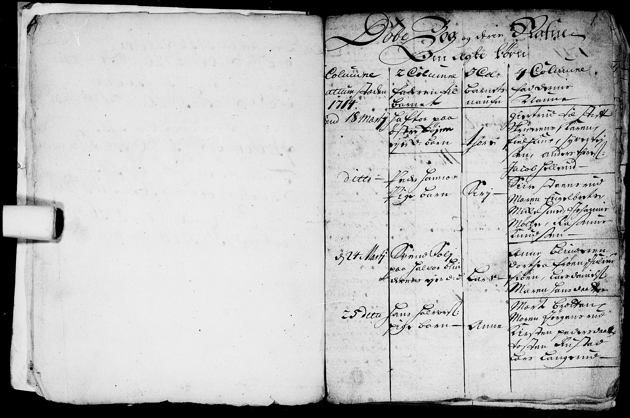 Aker prestekontor kirkebøker, AV/SAO-A-10861/F/L0002: Parish register (official) no. 2, 1714-1720, p. 0-1