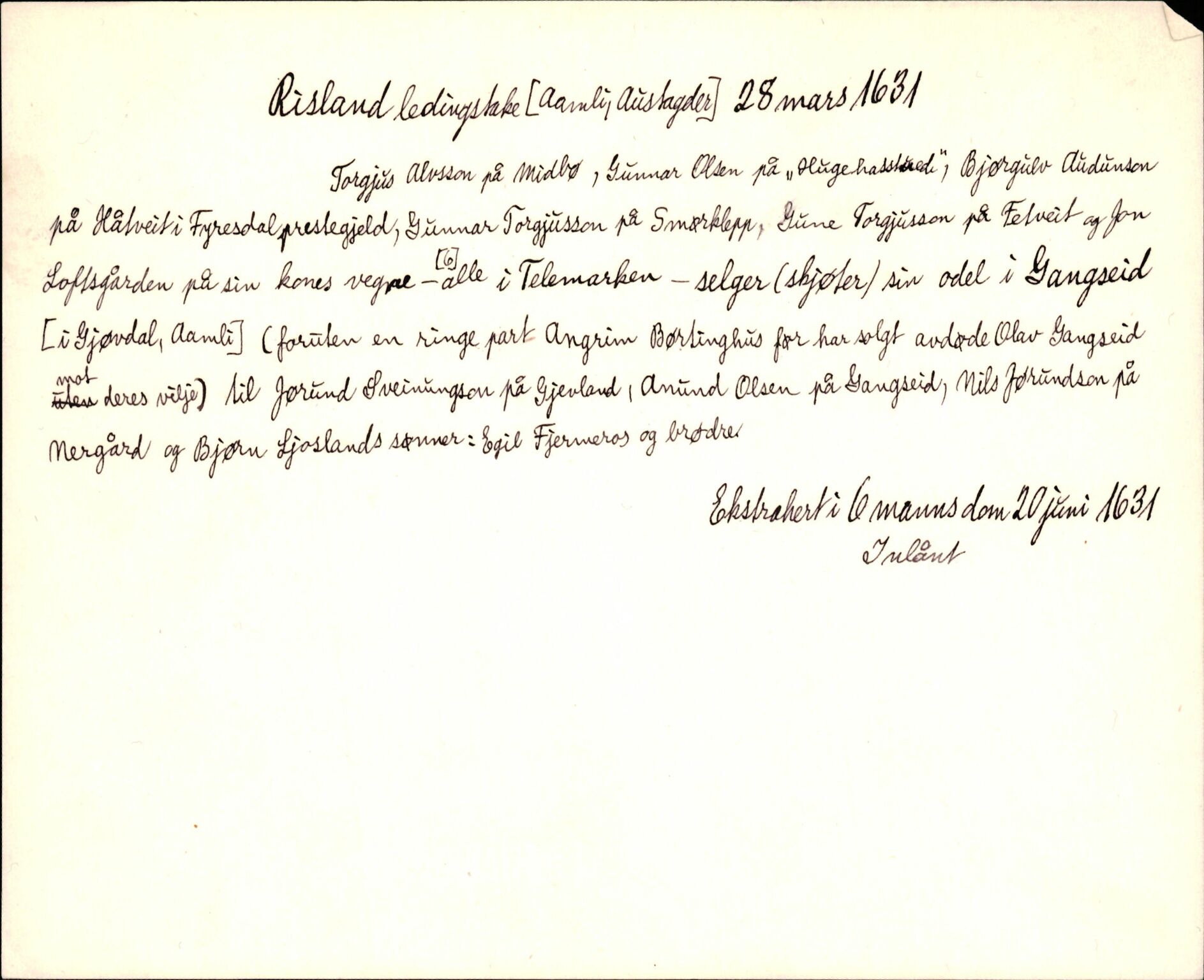 Riksarkivets diplomsamling, AV/RA-EA-5965/F35/F35d/L0003: Innlånte diplomer, seddelregister, 1621-1642, p. 307