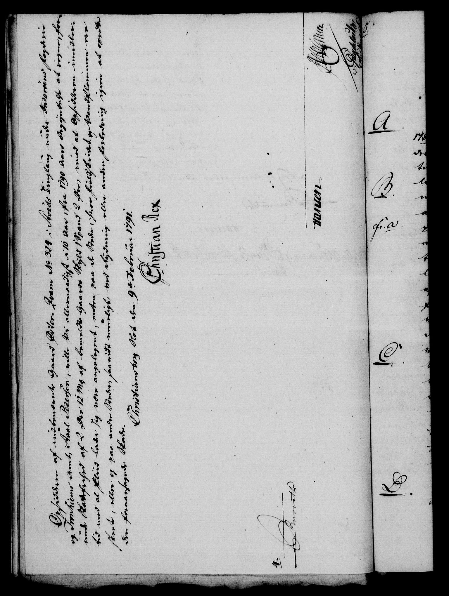 Rentekammeret, Kammerkanselliet, RA/EA-3111/G/Gf/Gfa/L0073: Norsk relasjons- og resolusjonsprotokoll (merket RK 52.73), 1791, p. 75