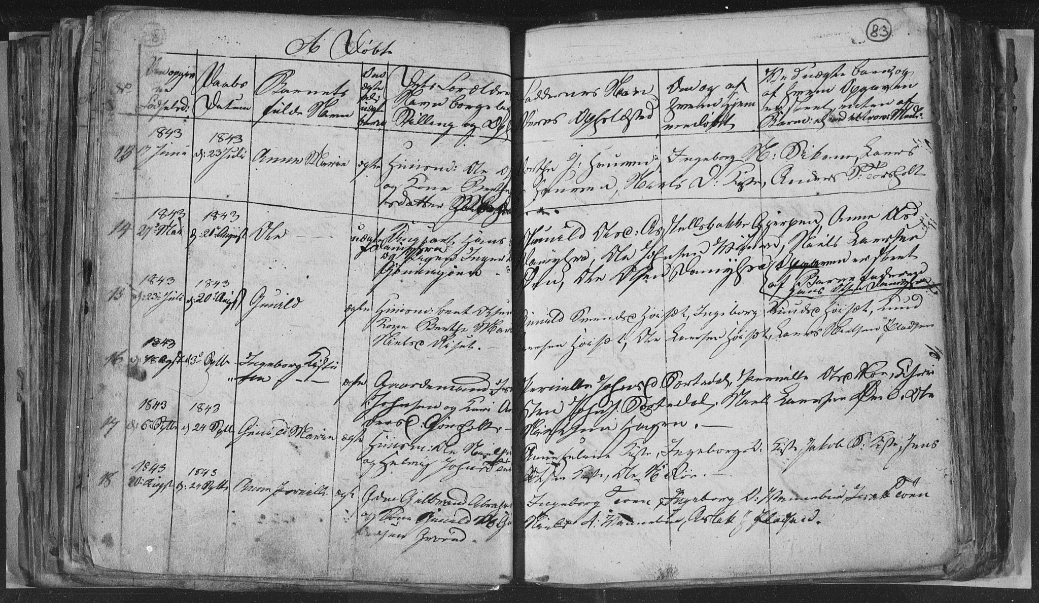 Siljan kirkebøker, SAKO/A-300/G/Ga/L0001: Parish register (copy) no. 1, 1827-1847, p. 83