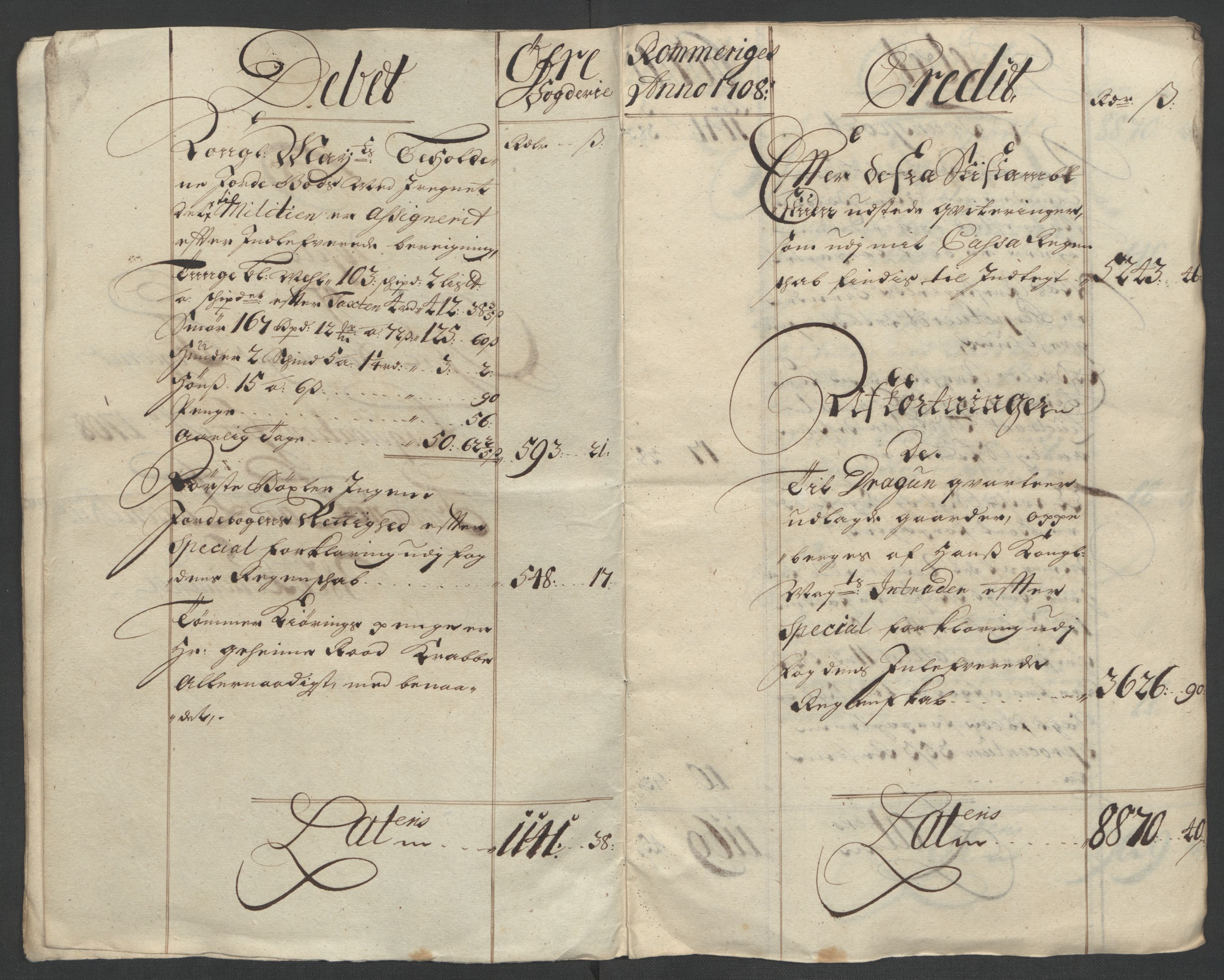 Rentekammeret inntil 1814, Reviderte regnskaper, Fogderegnskap, AV/RA-EA-4092/R12/L0719: Fogderegnskap Øvre Romerike, 1708-1709, p. 10