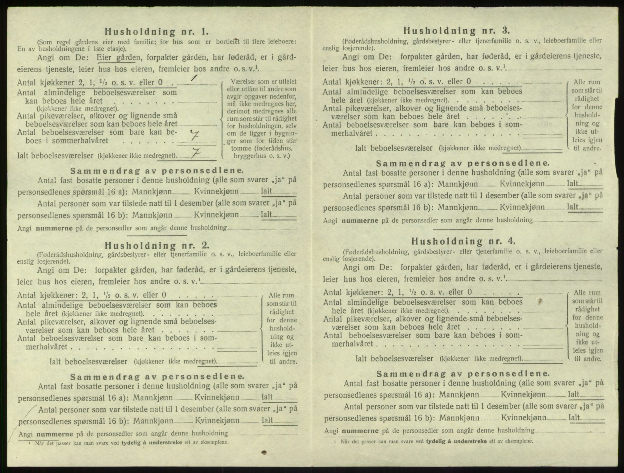 SAB, 1920 census for Balestrand, 1920, p. 132