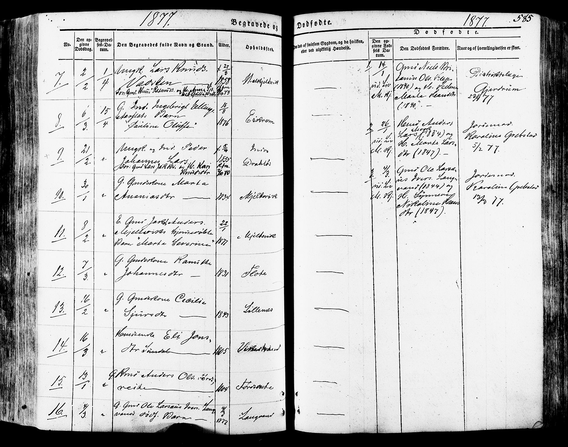Ministerialprotokoller, klokkerbøker og fødselsregistre - Møre og Romsdal, SAT/A-1454/511/L0140: Parish register (official) no. 511A07, 1851-1878, p. 585